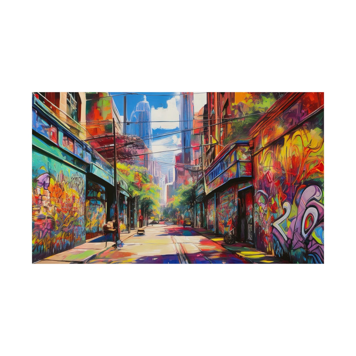 Melbourne Street Graffiti Australia Print | Style 2 | Wall Art | Wall Print