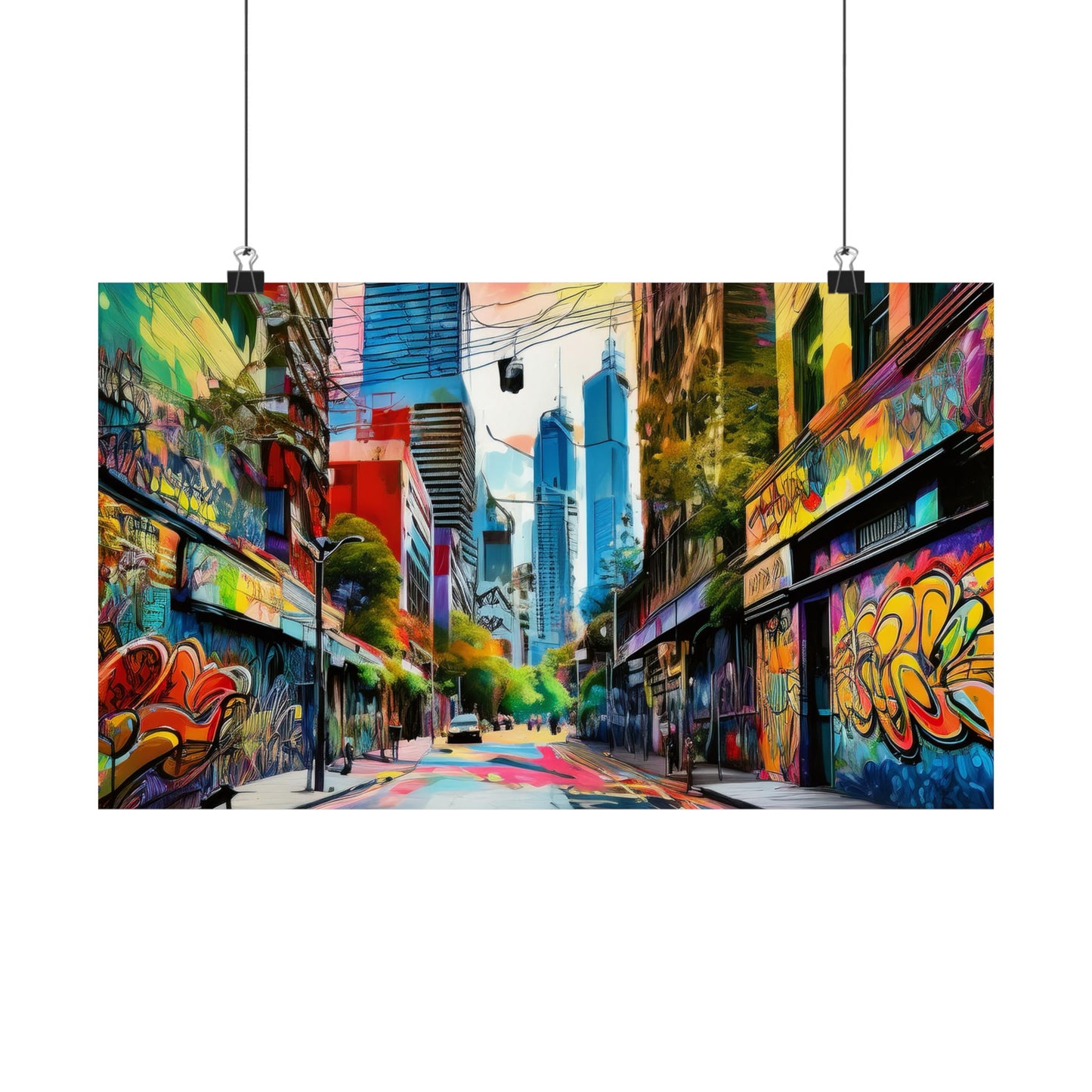 Melbourne Street Graffiti Australia Print | Style 1 | Wall Art | Wall Print