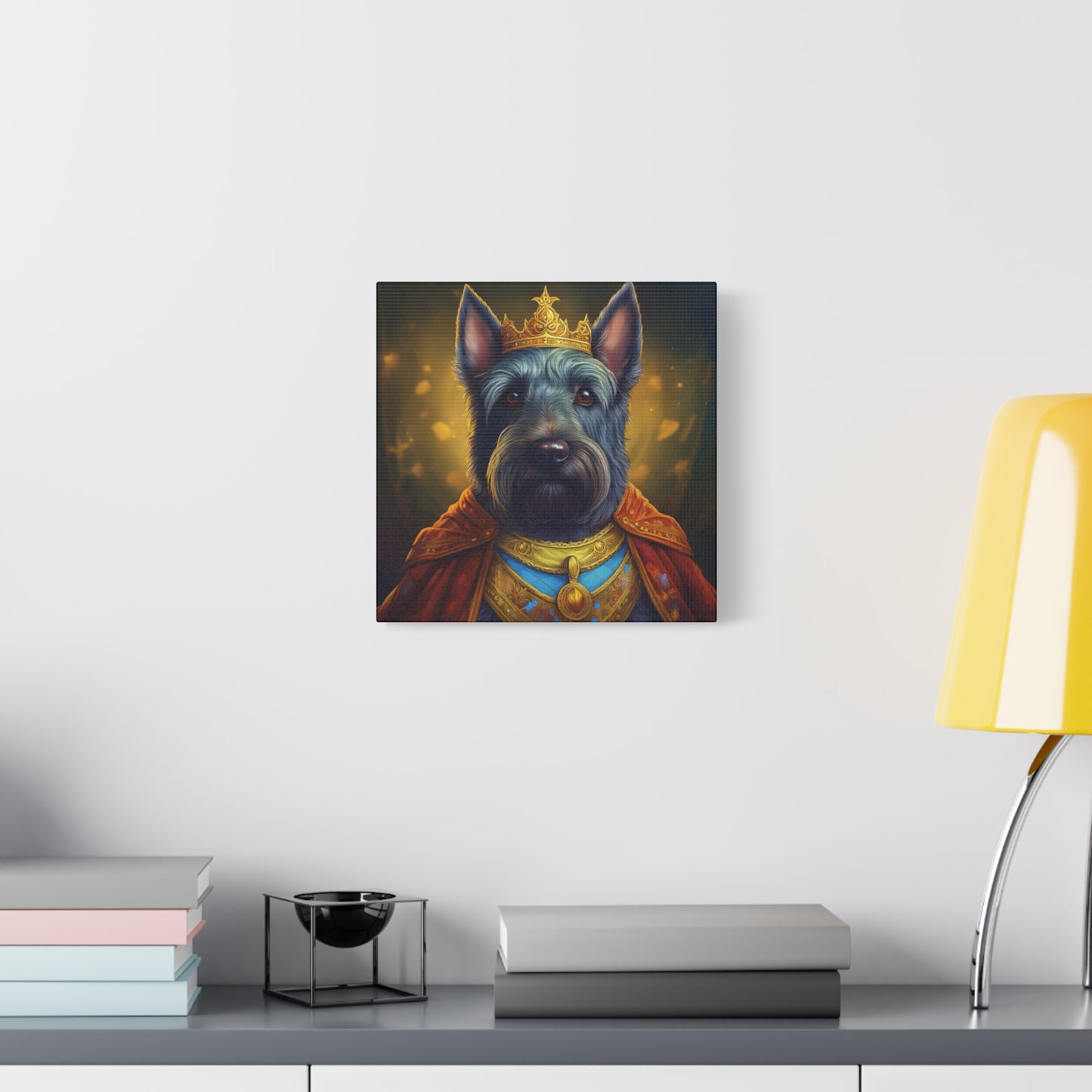 Scottish Terrier Renaissance Pet Portrait on Canvas | Wall art, wall print, dog portrait, dog art