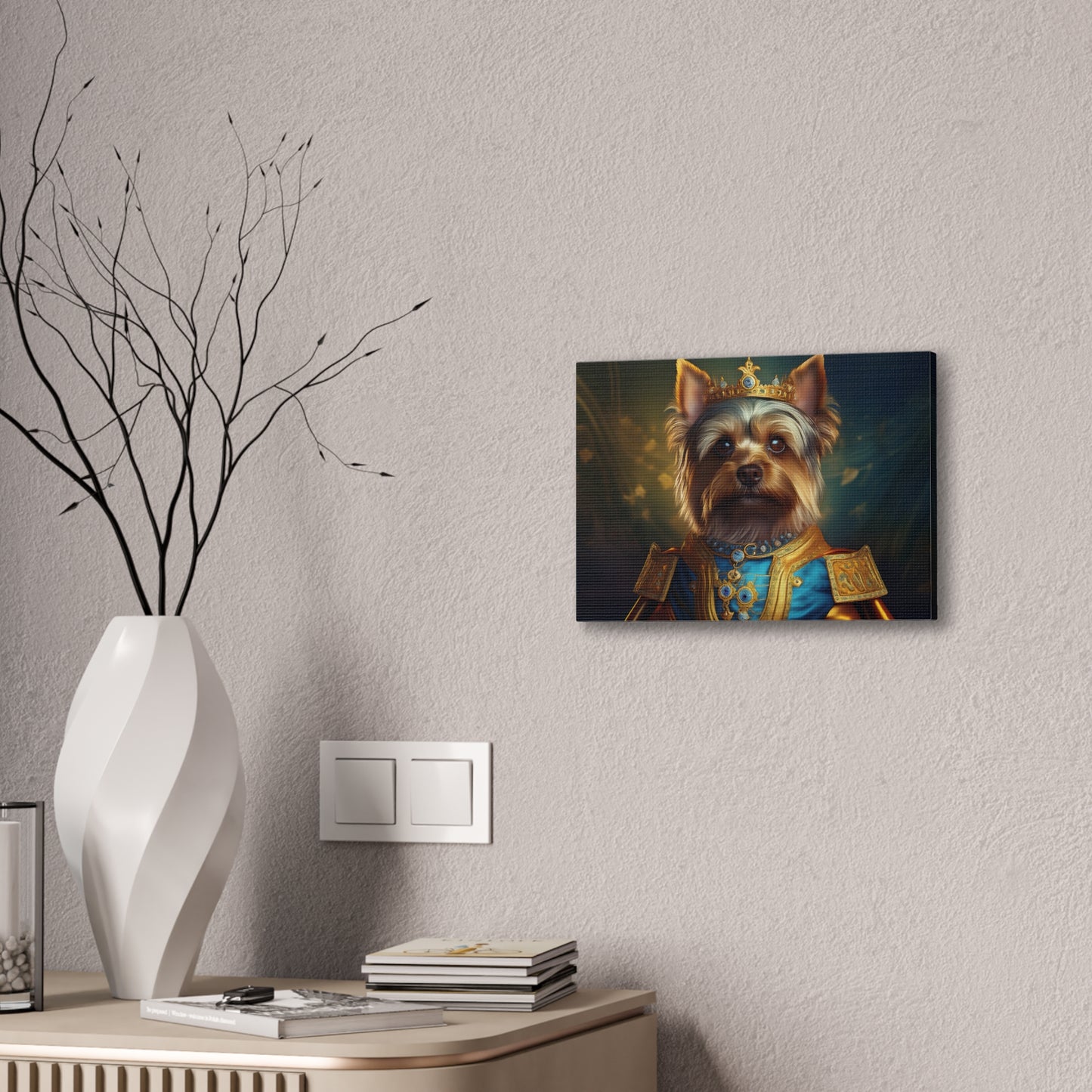 Yorkshire Terrier Renaissance Pet Portrait on Canvas | Wall Art | Wall Print | Dog Art
