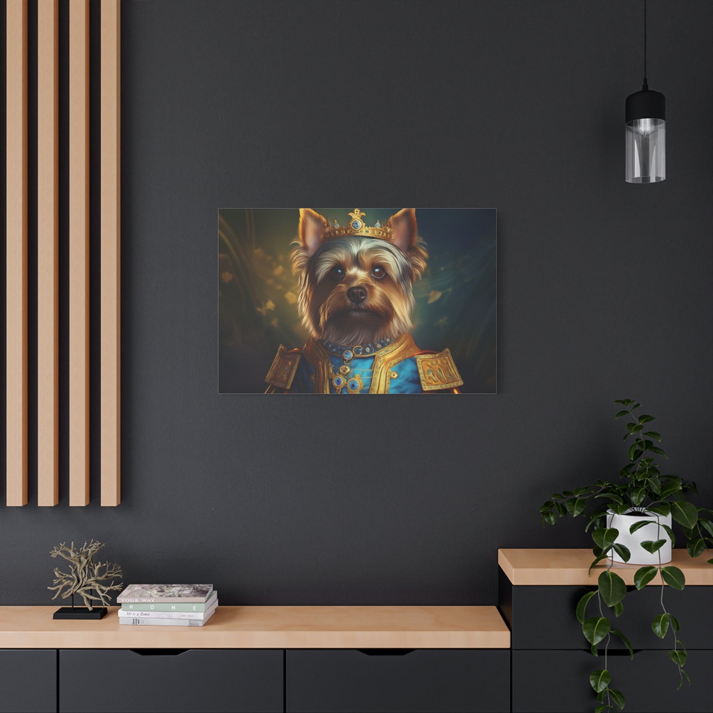 Yorkshire Terrier Renaissance Pet Portrait on Canvas | Wall Art | Wall Print | Dog Art
