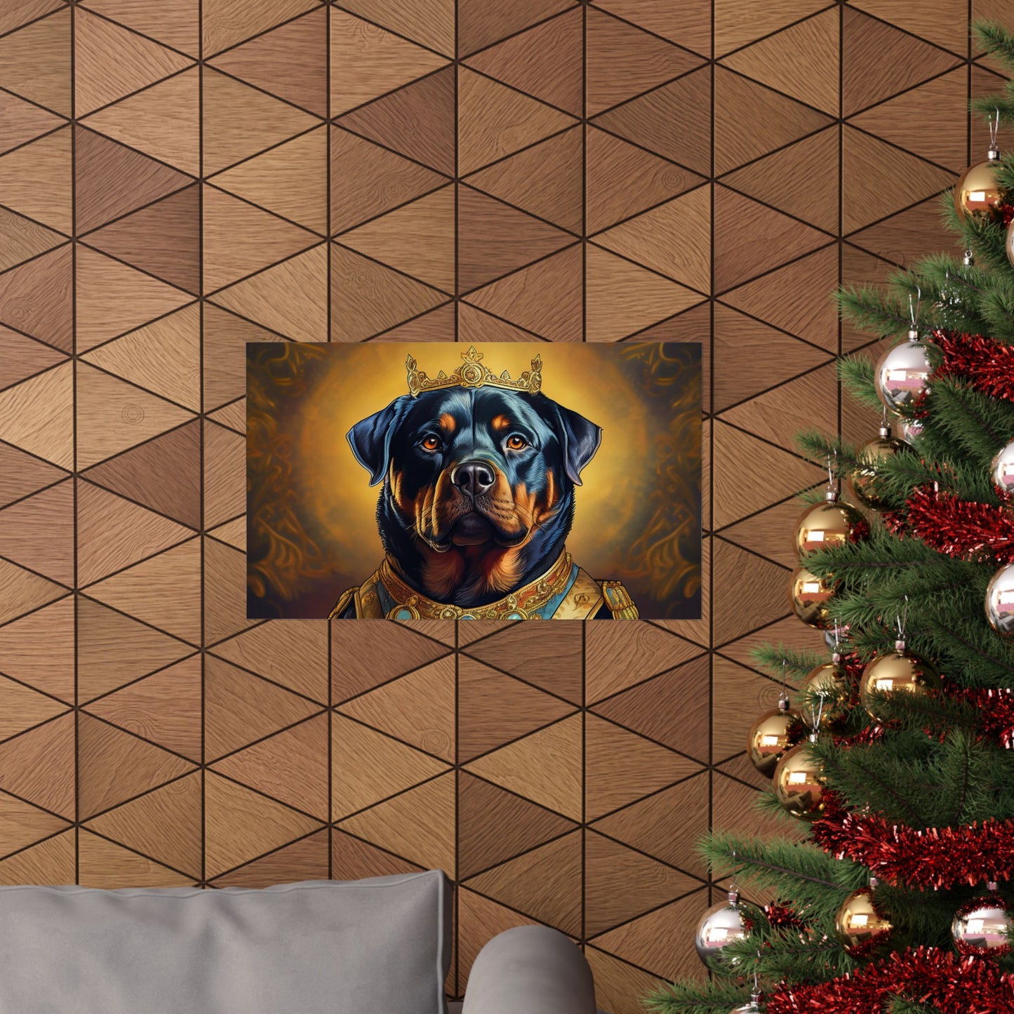 Rottweiler Renaissance Dog Portrait Art Print, Wall Decor Gift, Animal Lover Home Decor, Dog Wall Art