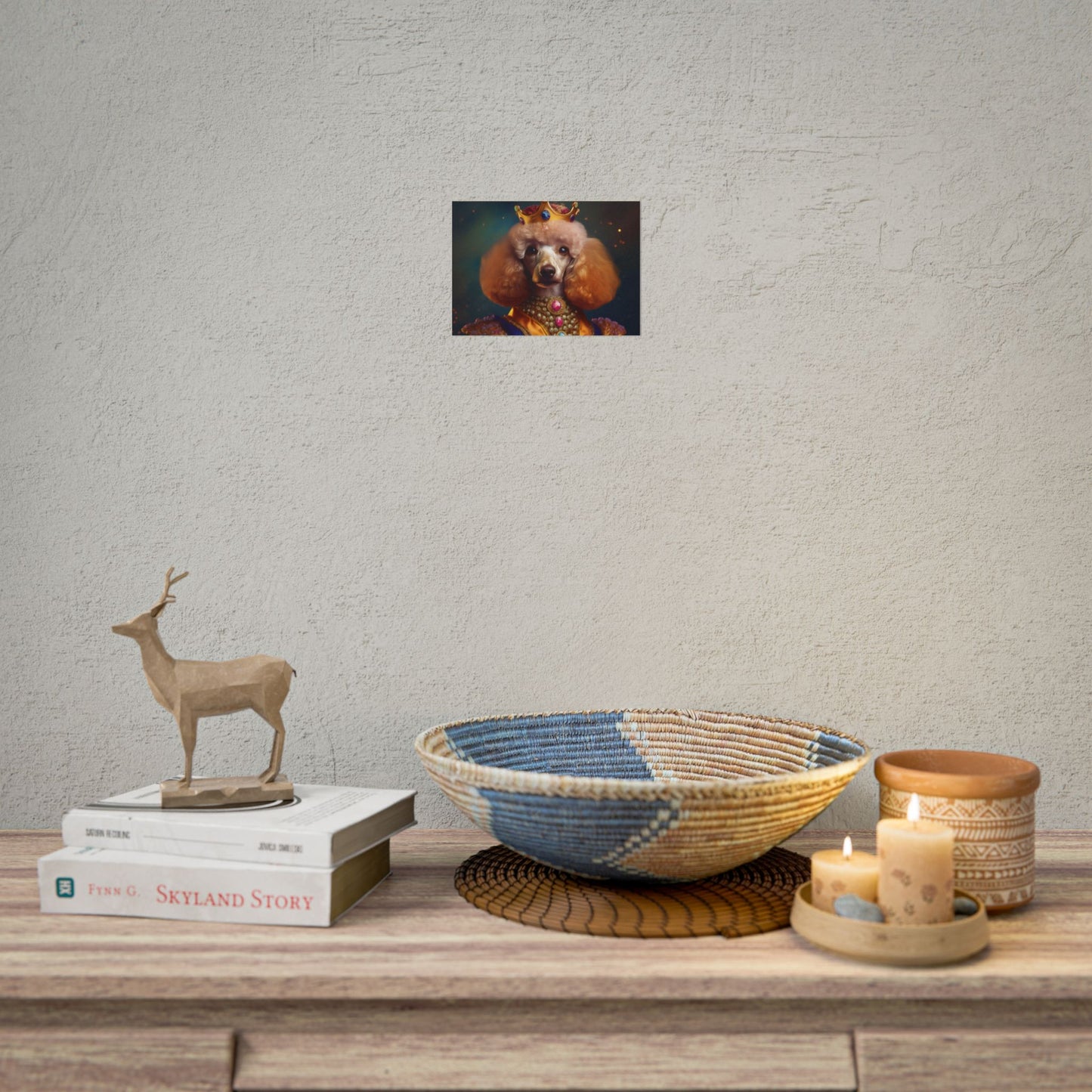 Poodle Dog Renaissance Pet Portrait, Dog Lover Gift, Animal Lover, Home Decor, Wall Art, Wall Print