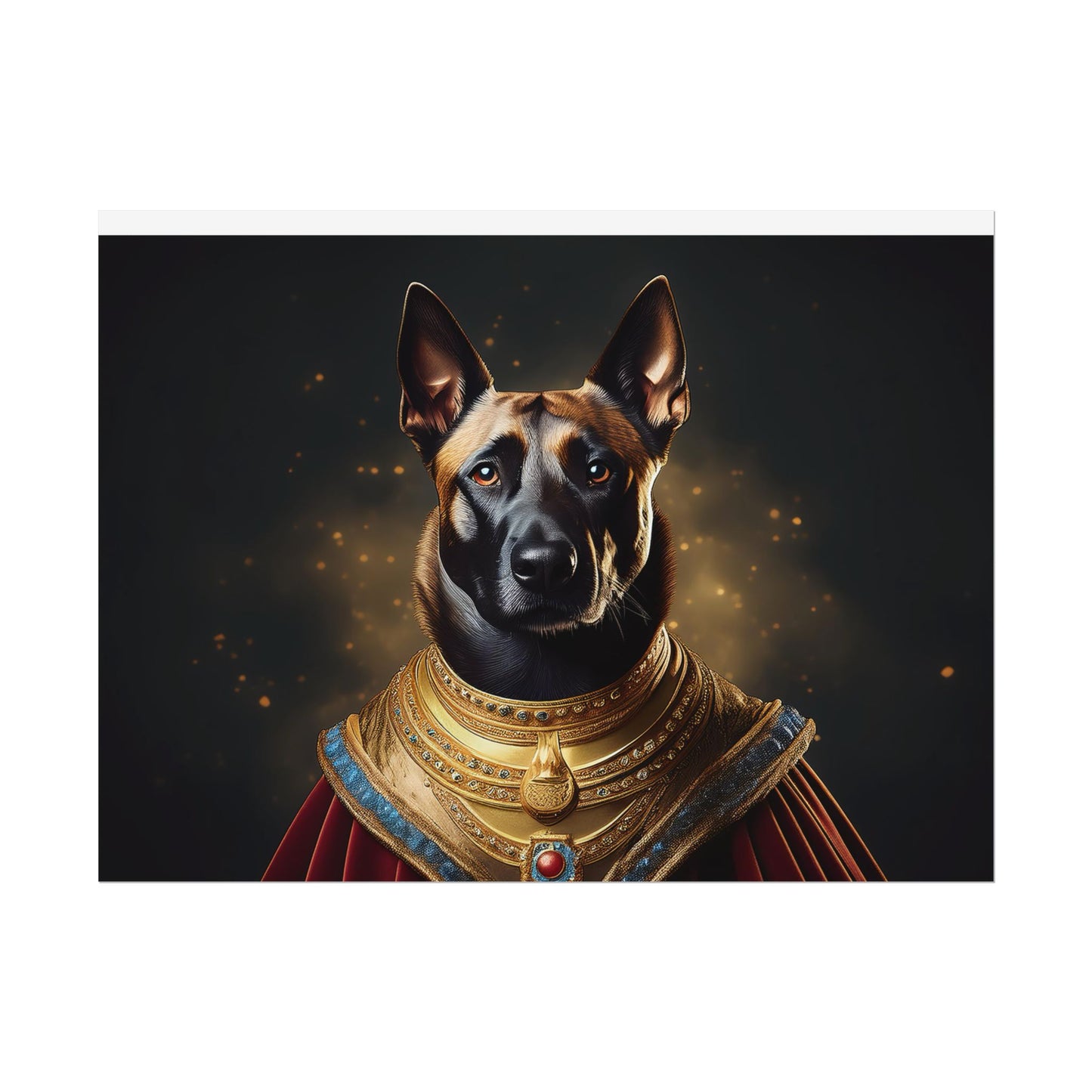 Belgian Malinois Renaissance Dog Portrait Wall Print, Art Print, Art Print, Animal Lover Home Decor, Dog Wall Art, wall art
