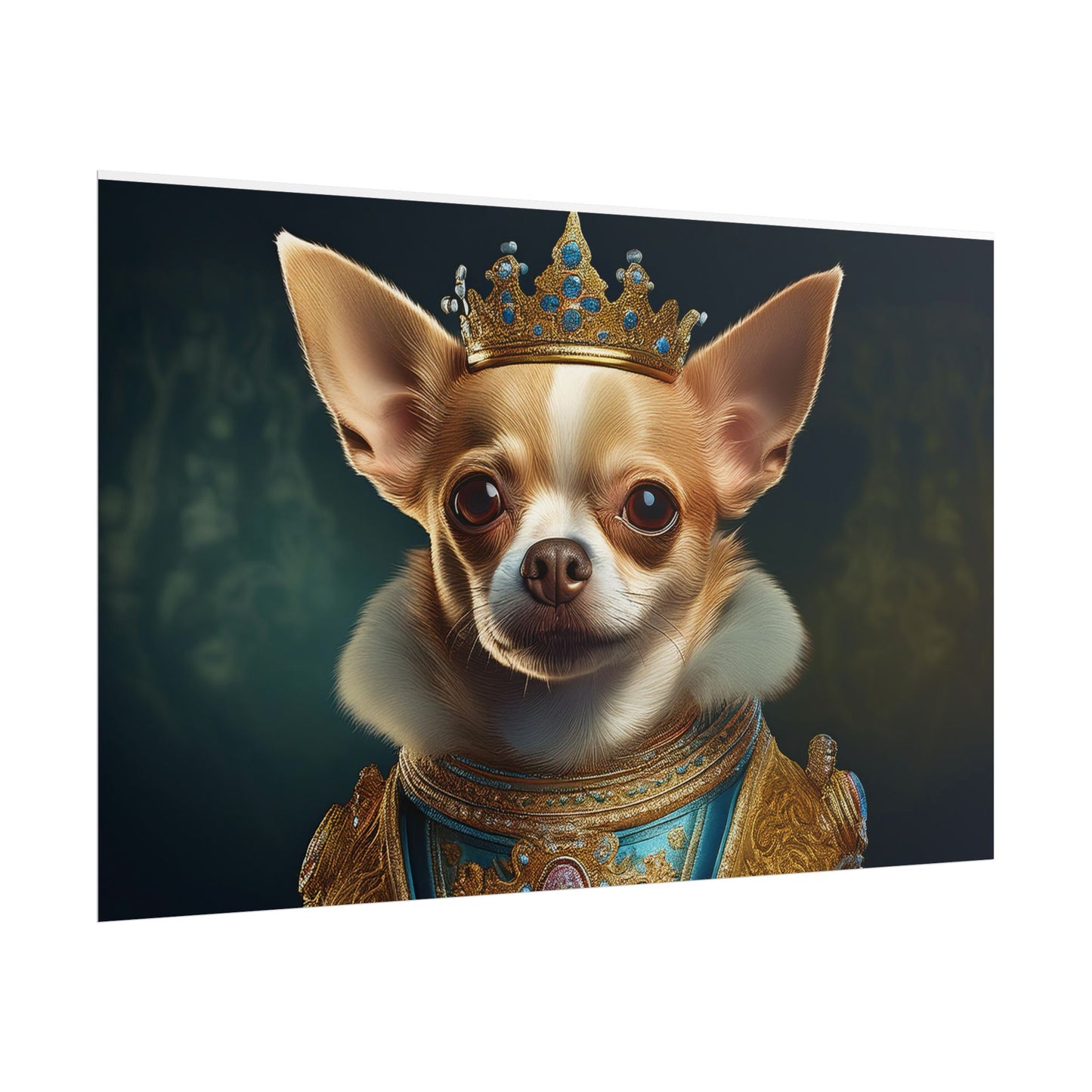 Chihuahua Dog Renaissance Pet Portrait Print | Wall print | Wall art