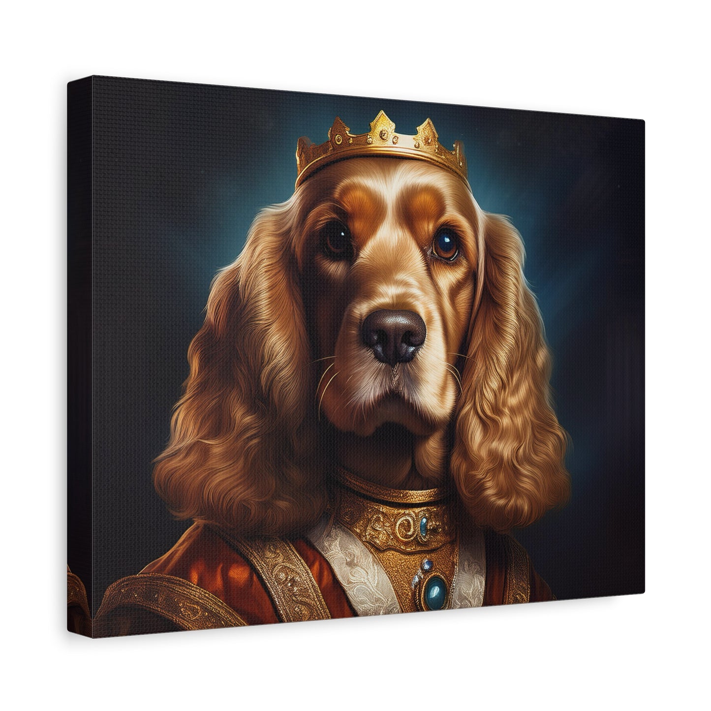 Cocker Spaniel Renaissance Pet Portrait on Canvas | Wall art | wall print
