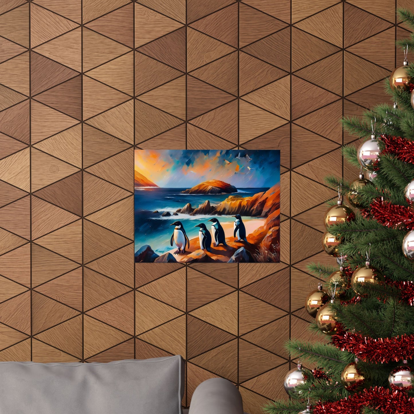 Phillip Island Little Penguins Australia Wall Art | Vibrant Wall Print | Unique Painting Print | Style 2 | Wall Art | Wall Print