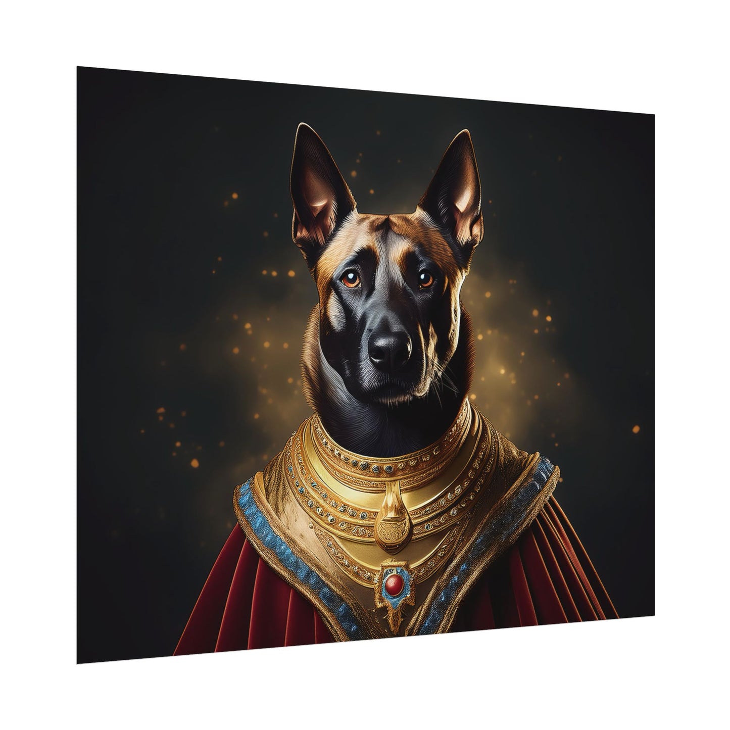 Belgian Malinois Renaissance Dog Portrait Wall Print, Art Print, Art Print, Animal Lover Home Decor, Dog Wall Art, wall art