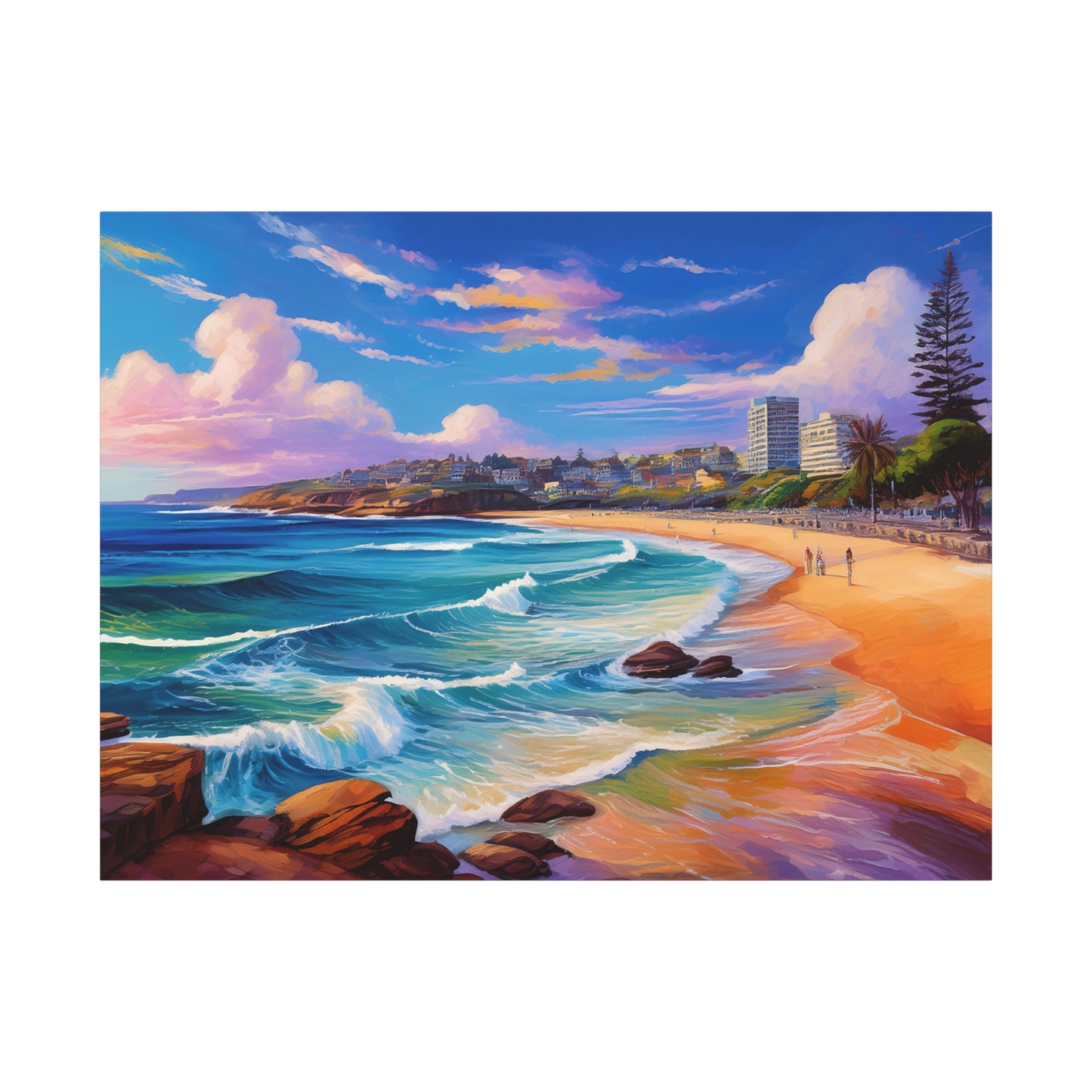 Coogee Beach Australia Coastal Canvas Art | Style 1 | Wall Art | Wall Print