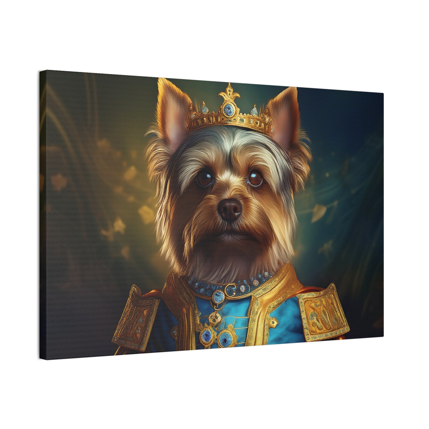 Yorkshire Terrier Renaissance Pet Portrait on Canvas | Wall Art | Wall Print | Dog Art