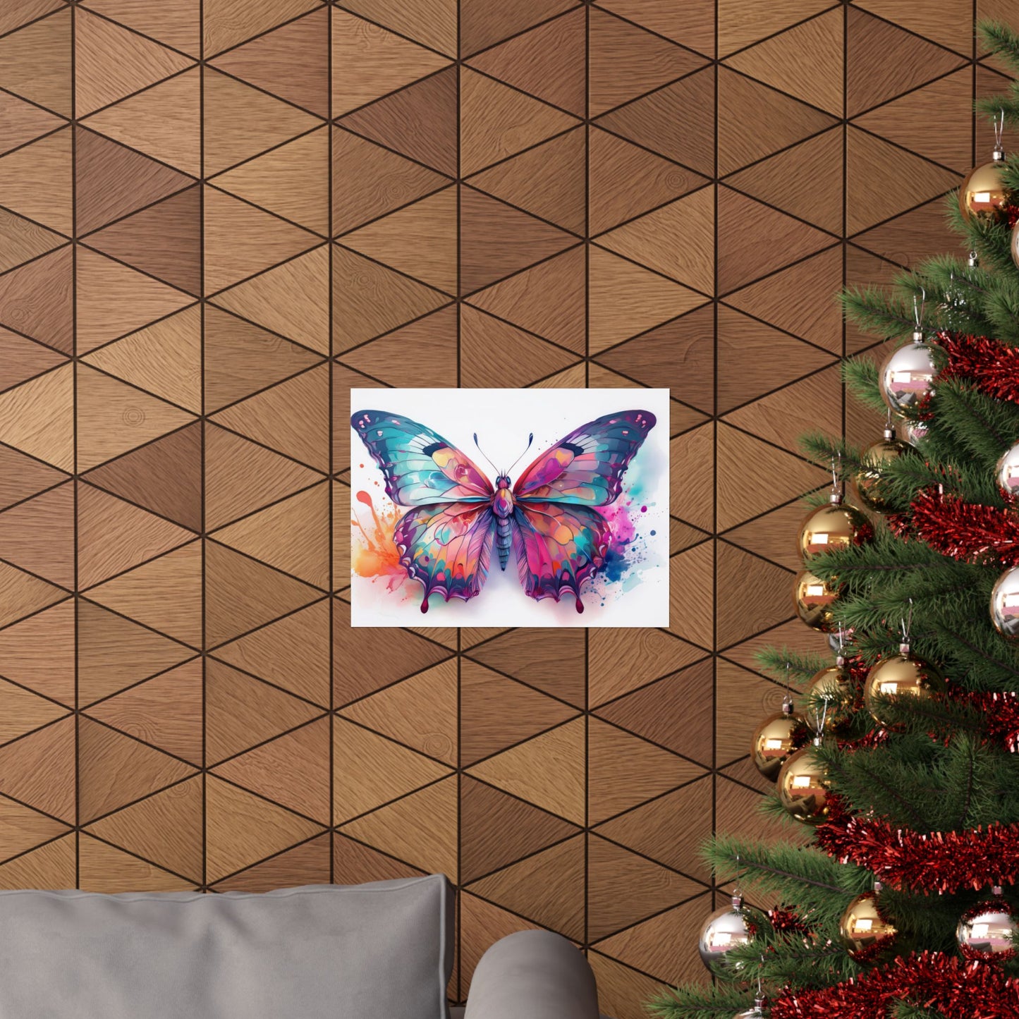 Colorful Butterfly Alcohol Ink Wall Art | Butterfly wall art | Wall Art | Wall Print