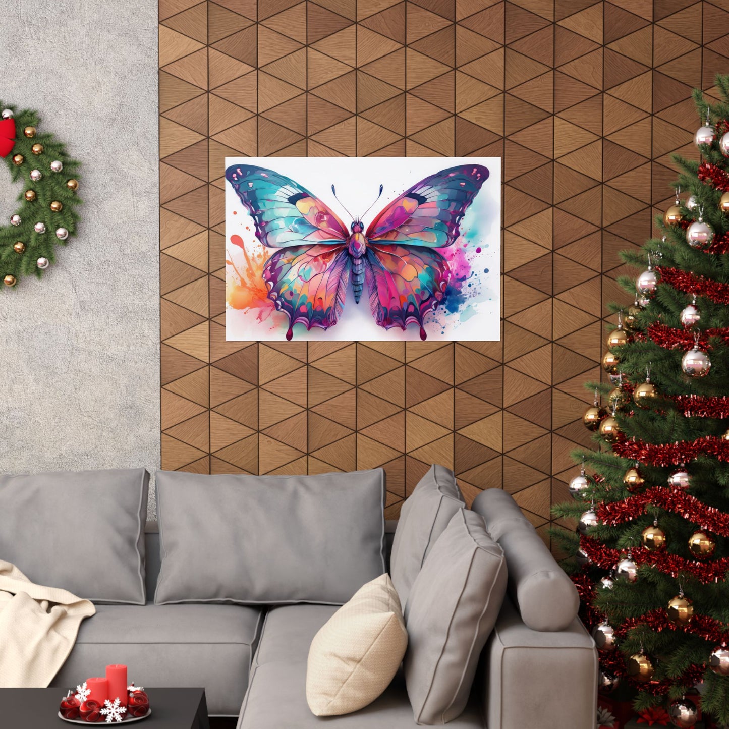 Colorful Butterfly Alcohol Ink Wall Art | Butterfly wall art | Wall Art | Wall Print