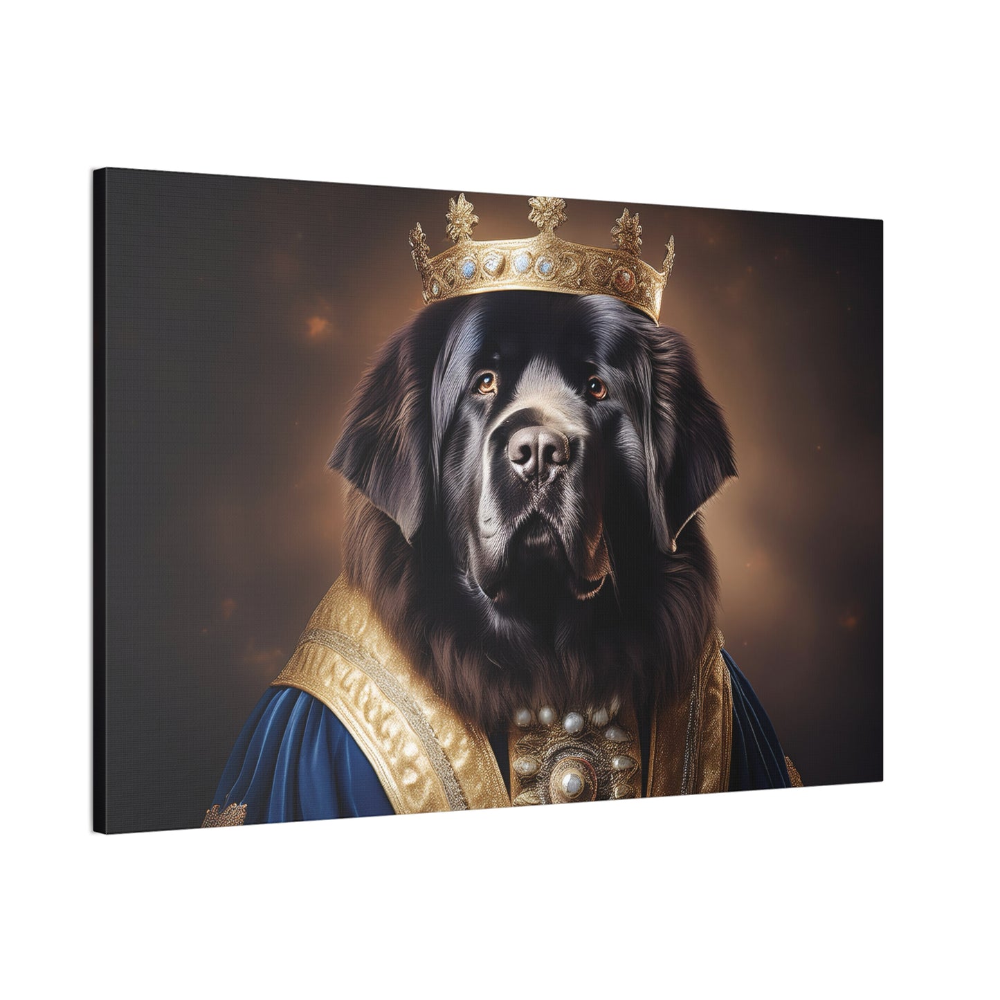 Newfoundland Renaissance Pet Portrait on Canvas | wall art | wall print