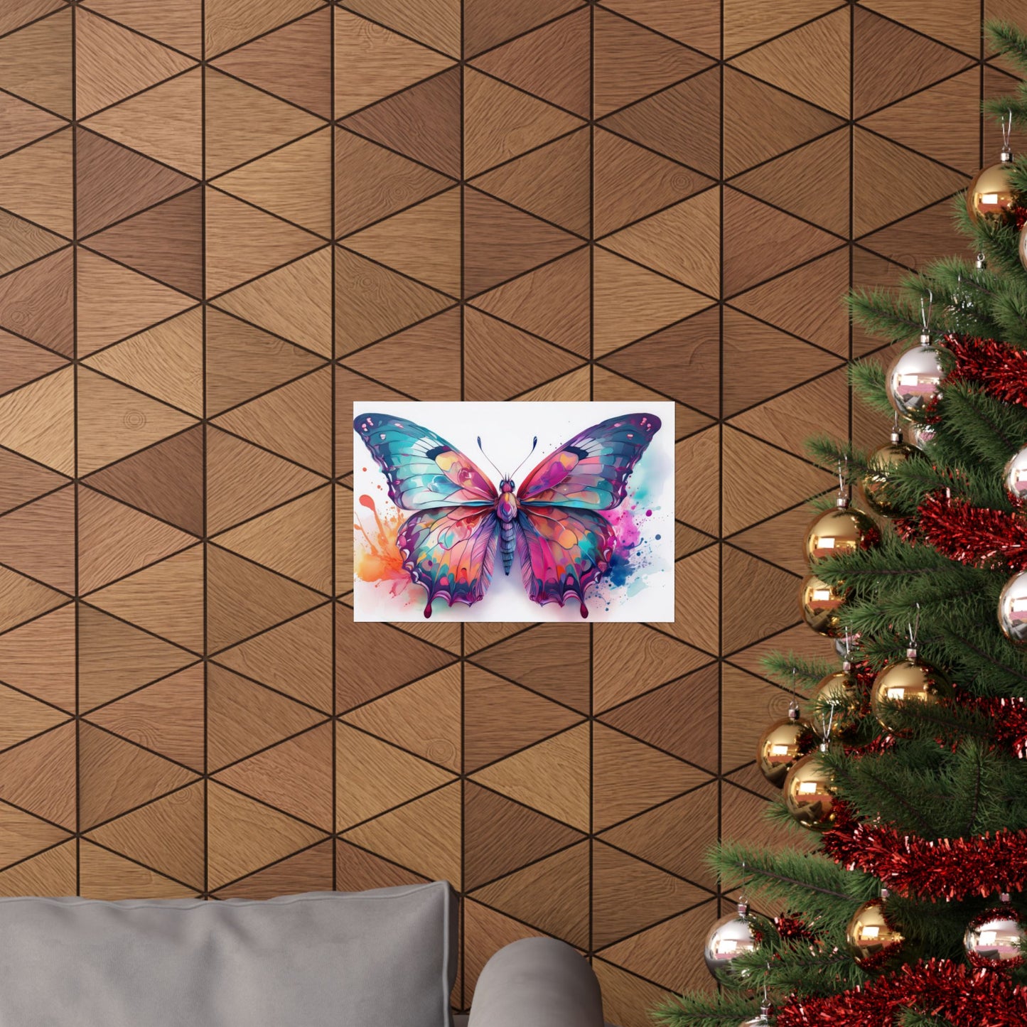 Colorful Butterfly Alcohol Ink Wall Art | Butterfly wall art | Wall Art | Wall Print