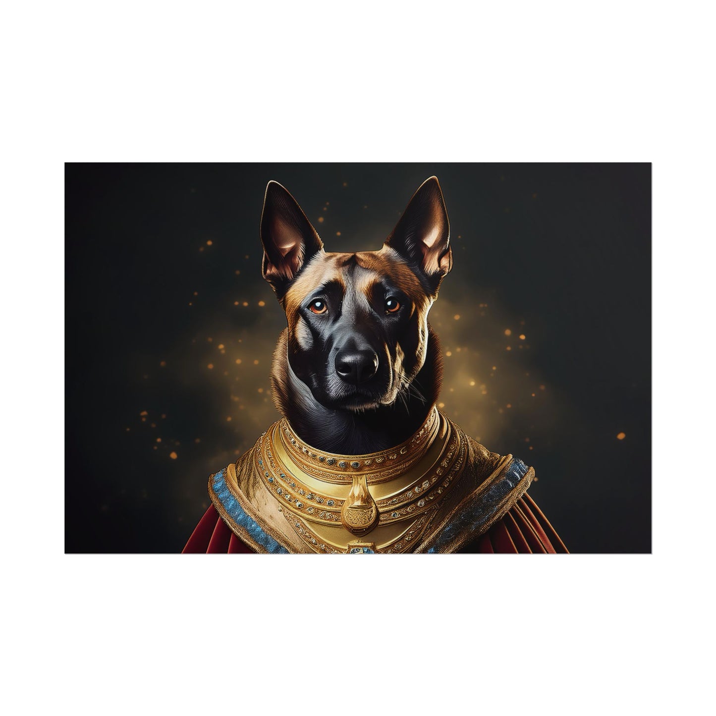 Belgian Malinois Renaissance Dog Portrait Wall Print, Art Print, Art Print, Animal Lover Home Decor, Dog Wall Art, wall art