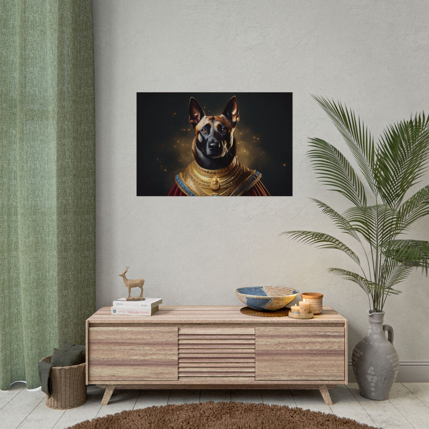 Belgian Malinois Renaissance Dog Portrait Wall Print, Art Print, Art Print, Animal Lover Home Decor, Dog Wall Art, wall art