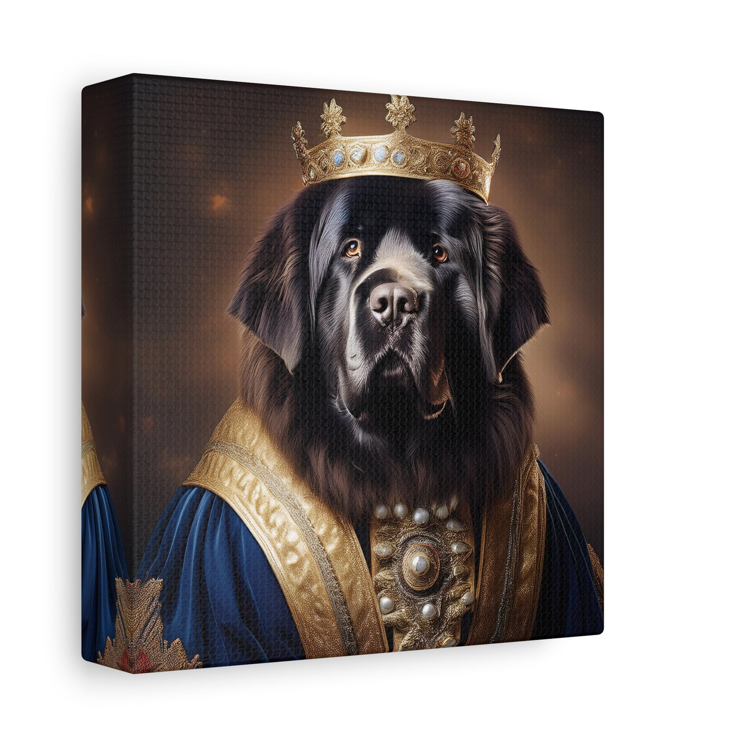 Newfoundland Renaissance Pet Portrait on Canvas | wall art | wall print