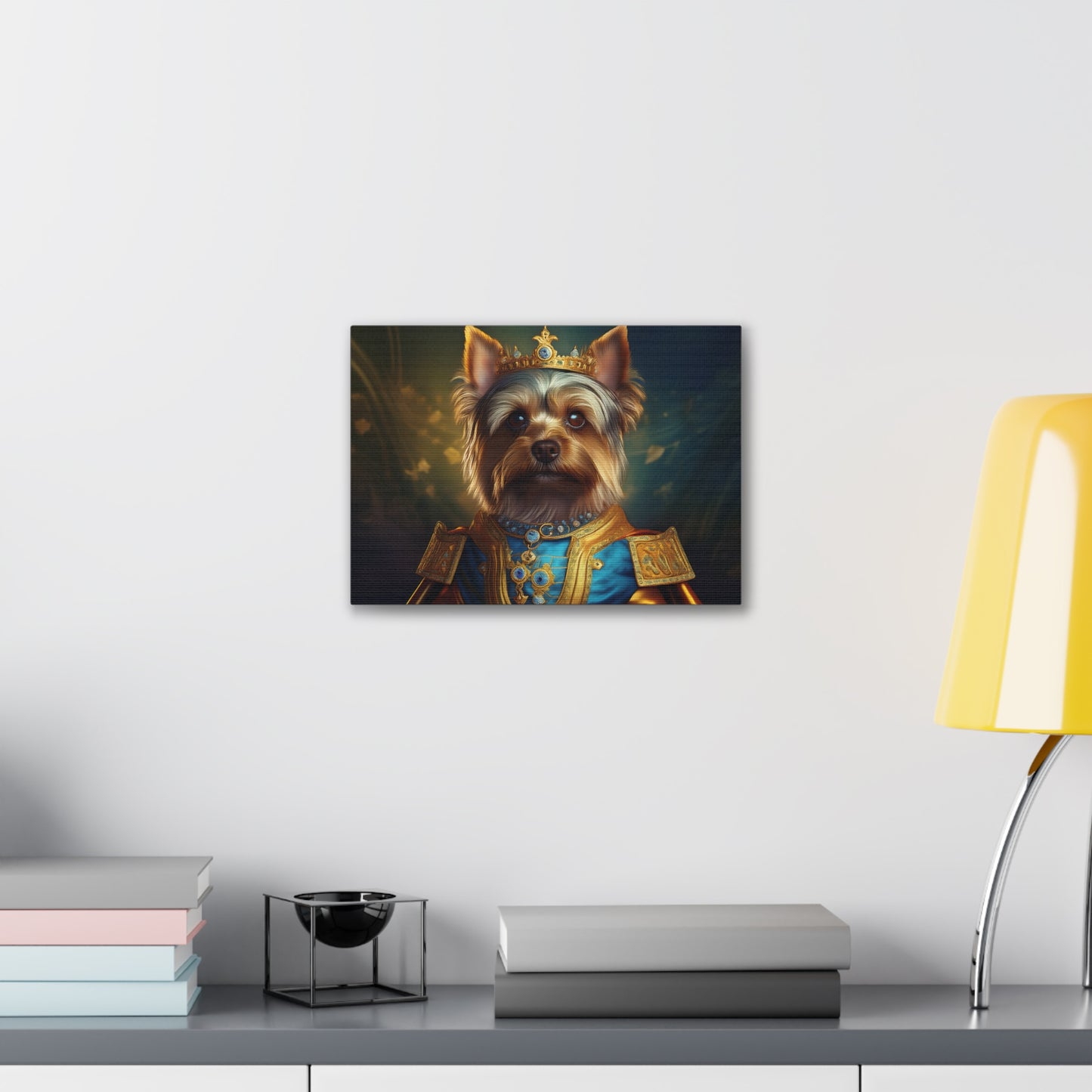Yorkshire Terrier Renaissance Pet Portrait on Canvas | Wall Art | Wall Print | Dog Art