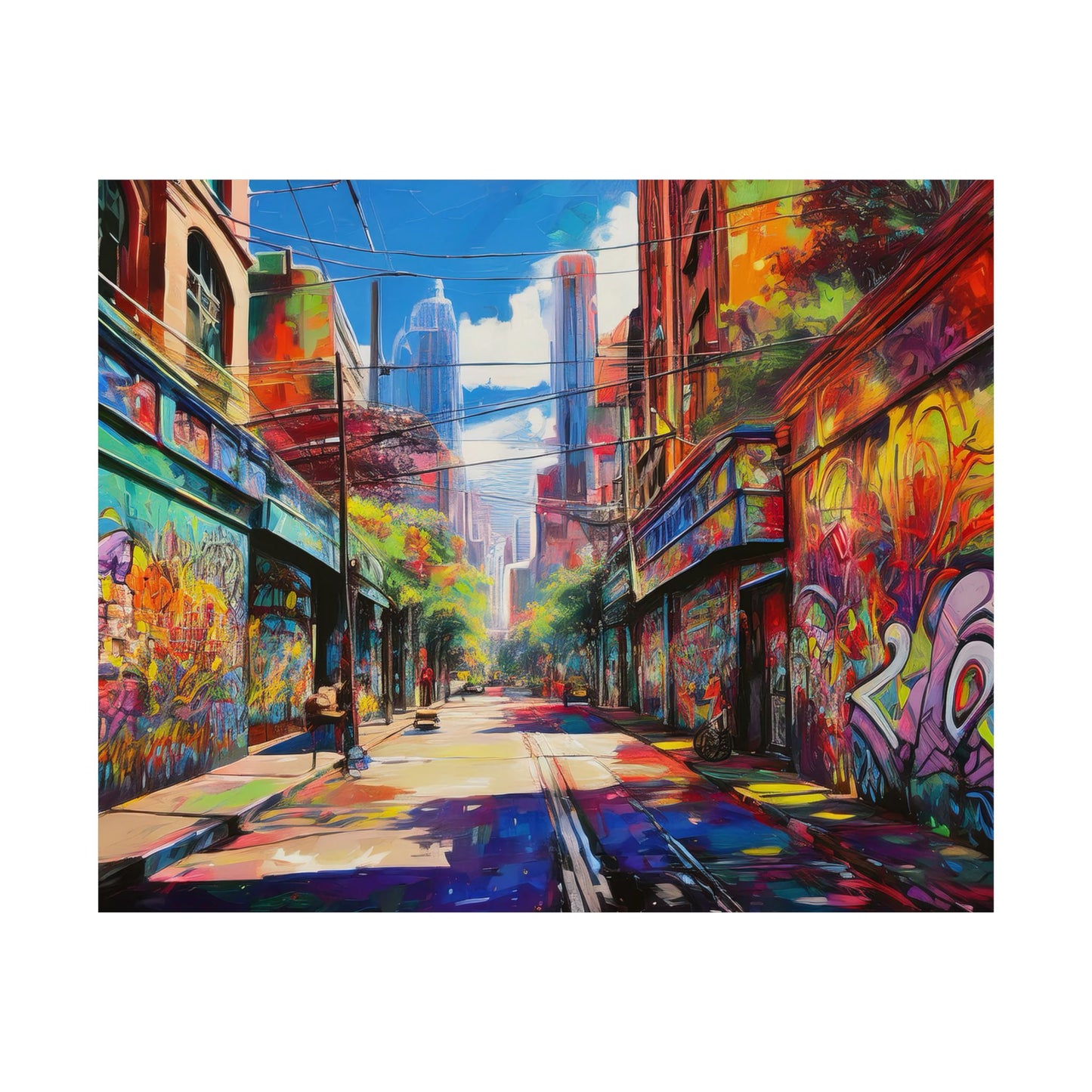 Melbourne Street Graffiti Australia Print | Style 2 | Wall Art | Wall Print