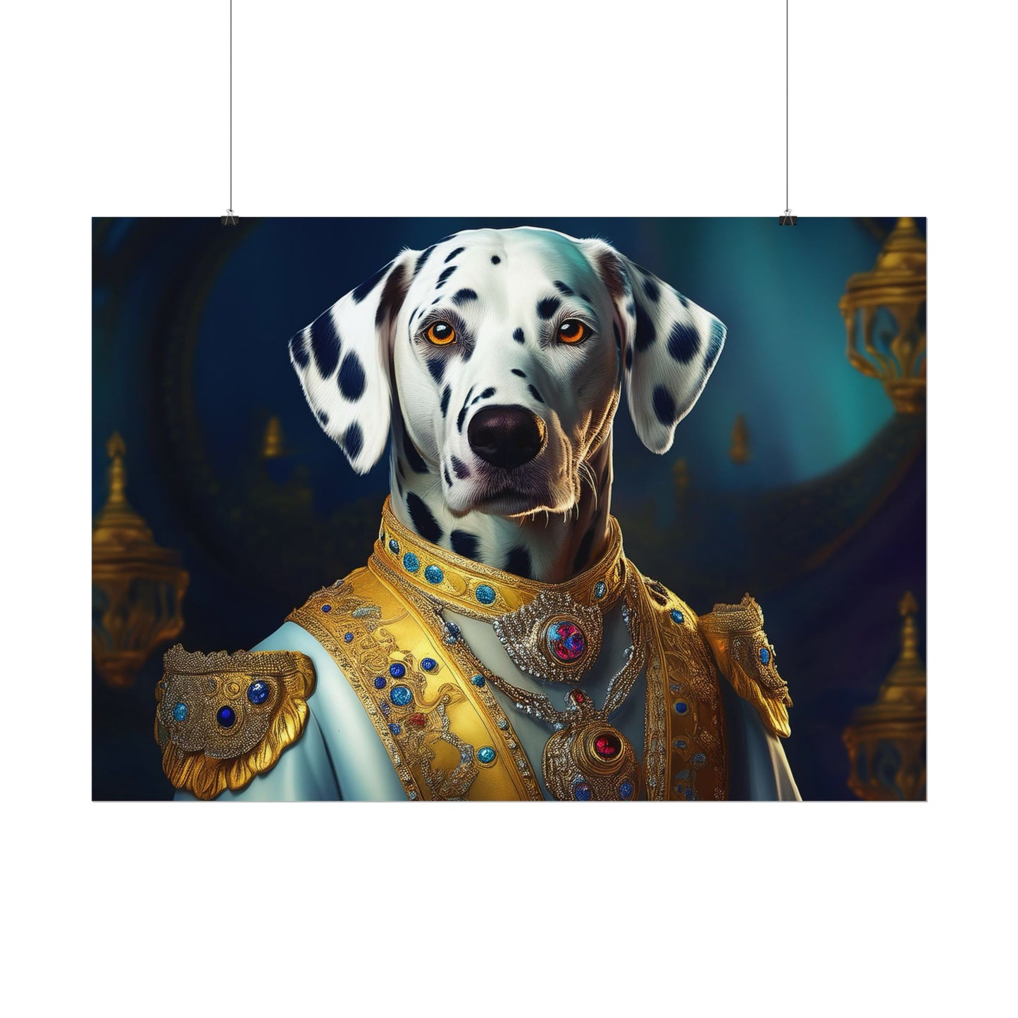 Dalmation Dog Renaissance Pet Portrait Wall Print | Art Print | Wall Art | Dog Art