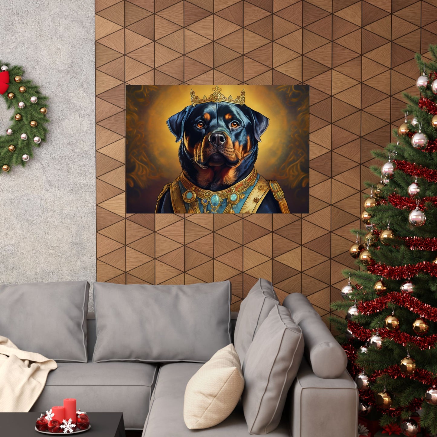 Rottweiler Renaissance Dog Portrait Art Print, Wall Decor Gift, Animal Lover Home Decor, Dog Wall Art