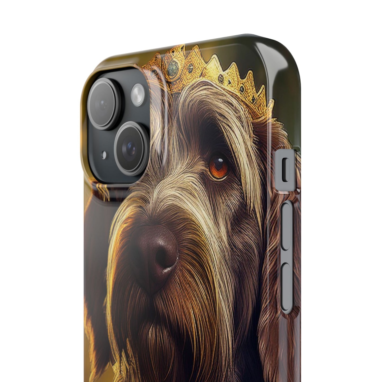 Wirehaired Pointing Griffon Renassaince Dog Portrait Slim Phone Case