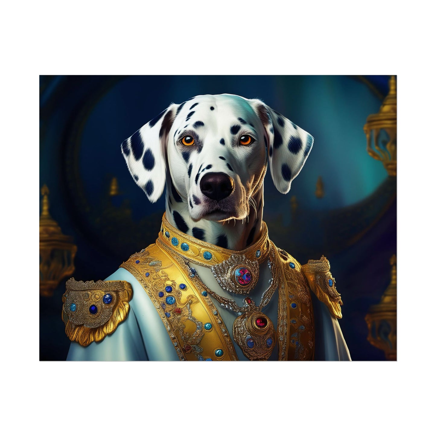 Dalmation Dog Renaissance Pet Portrait Wall Print | Art Print | Wall Art | Dog Art
