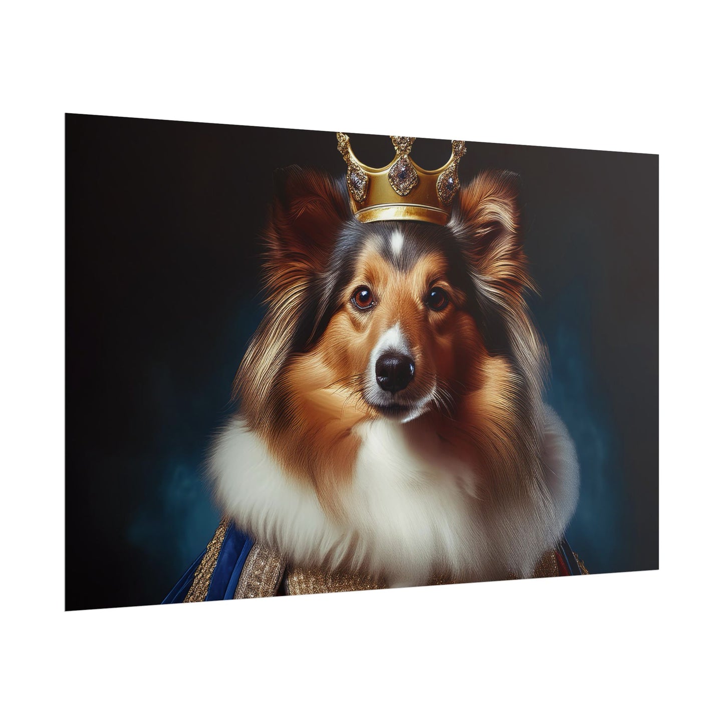 Shetland Sheepdog Renaissance Dog Portrait Art Print, Wall Decor Gift, Animal Lover Home Decor, Dog Wall Art