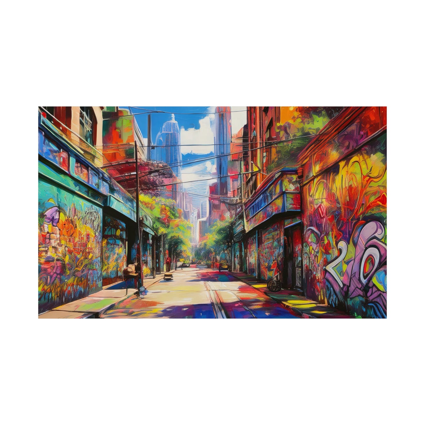 Melbourne Street Graffiti Australia Print | Style 2 | Wall Art | Wall Print