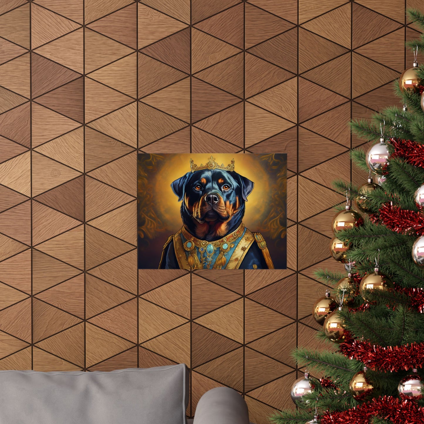Rottweiler Renaissance Dog Portrait Art Print, Wall Decor Gift, Animal Lover Home Decor, Dog Wall Art