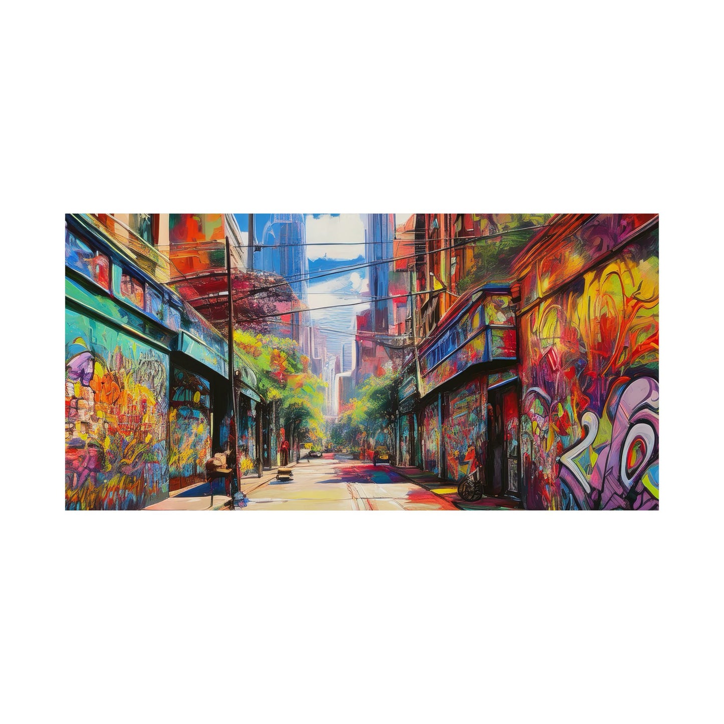 Melbourne Street Graffiti Australia Print | Style 2 | Wall Art | Wall Print