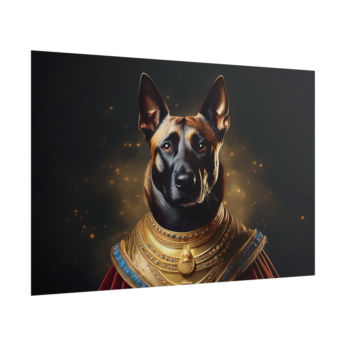 Belgian Malinois Renaissance Dog Portrait Wall Print, Art Print, Art Print, Animal Lover Home Decor, Dog Wall Art, wall art