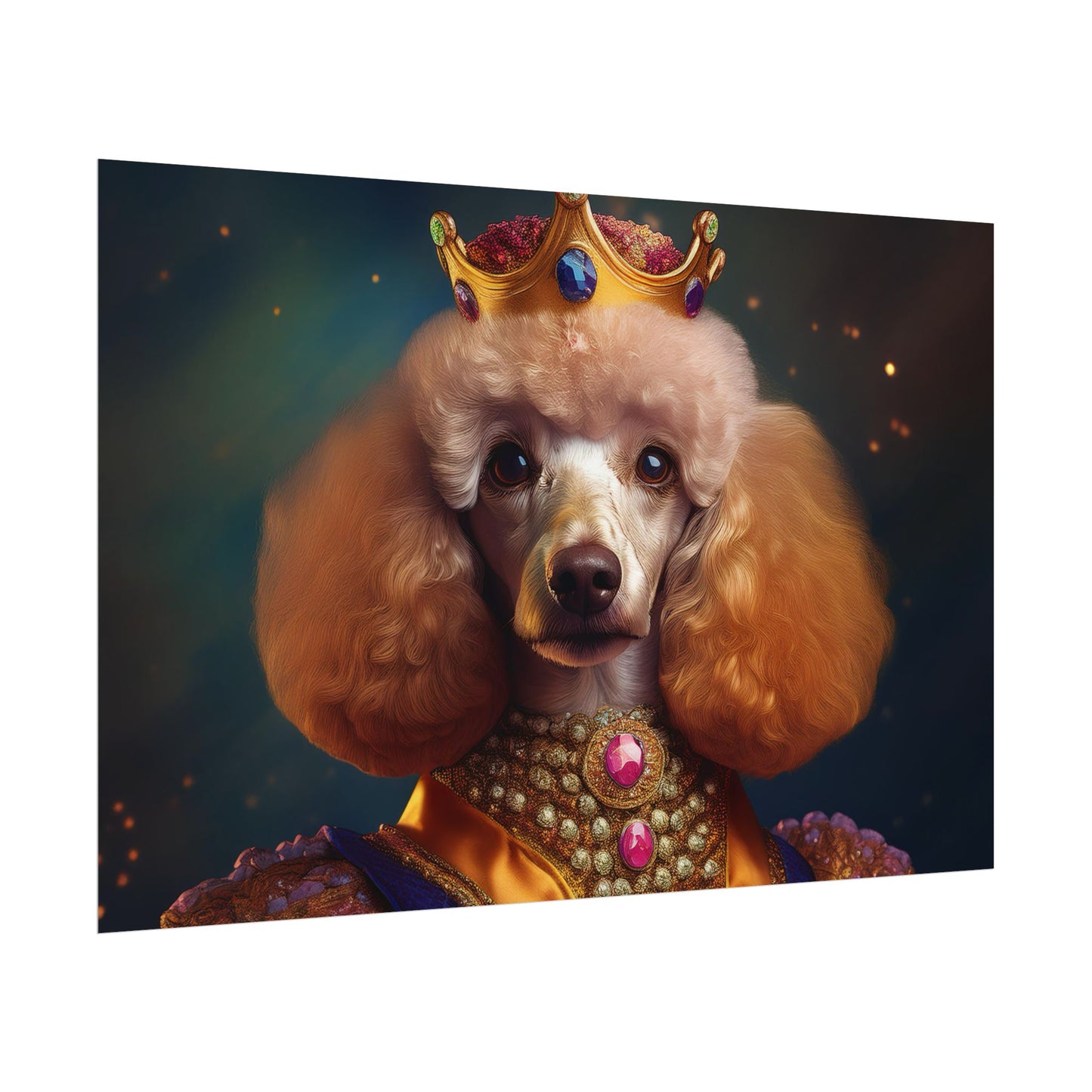 Poodle Dog Renaissance Pet Portrait, Dog Lover Gift, Animal Lover, Home Decor, Wall Art, Wall Print