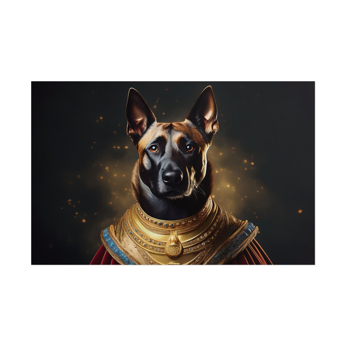 Belgian Malinois Renaissance Dog Portrait Wall Print, Art Print, Art Print, Animal Lover Home Decor, Dog Wall Art, wall art