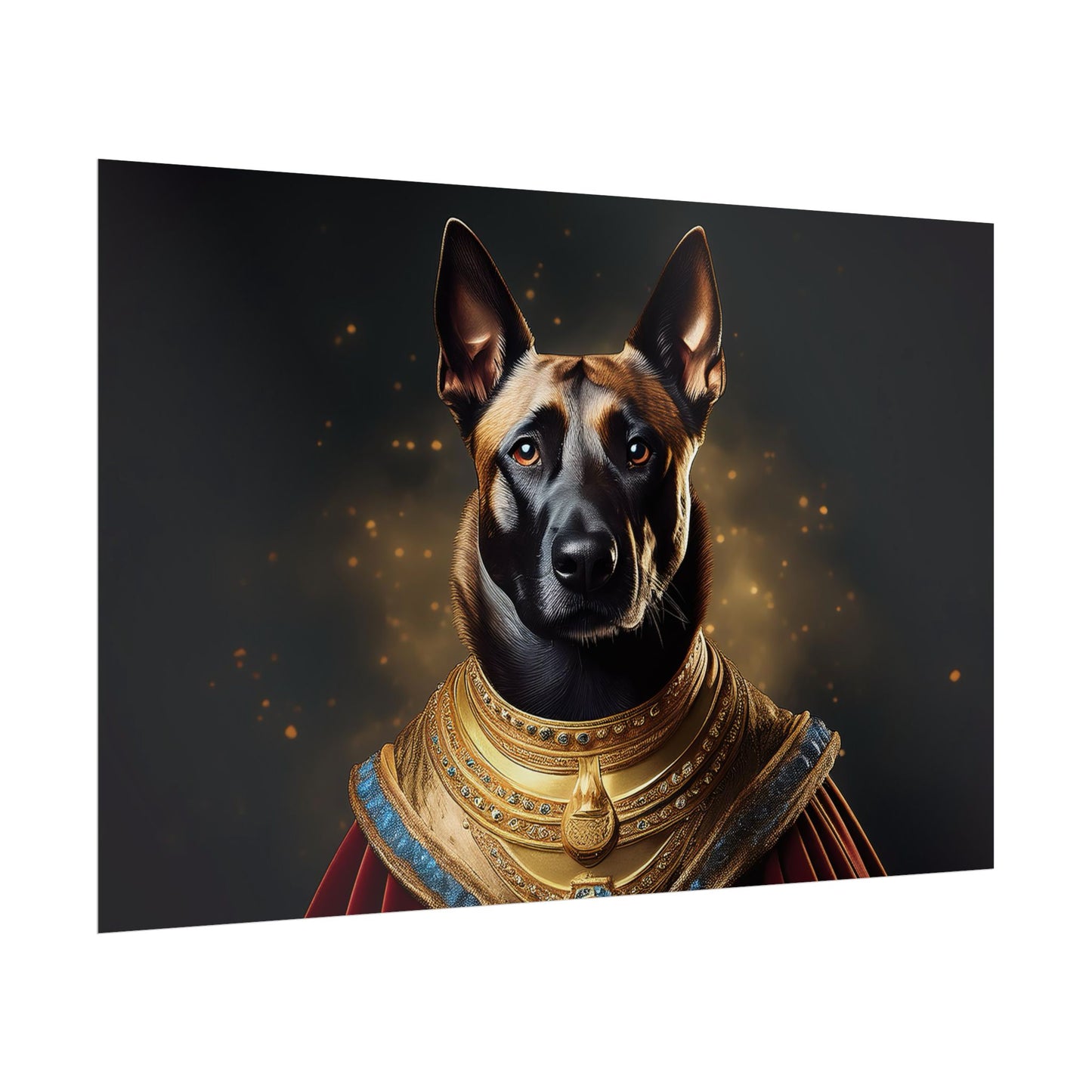 Belgian Malinois Renaissance Dog Portrait Wall Print, Art Print, Art Print, Animal Lover Home Decor, Dog Wall Art, wall art