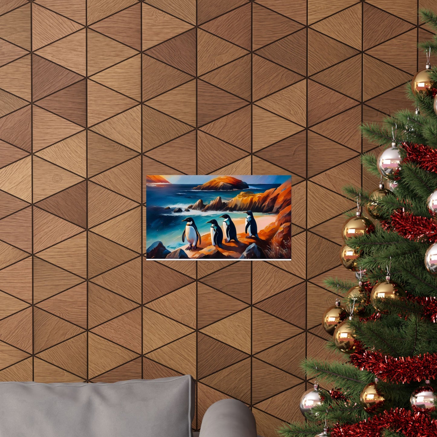 Phillip Island Little Penguins Australia Wall Art | Vibrant Wall Print | Unique Painting Print | Style 2 | Wall Art | Wall Print