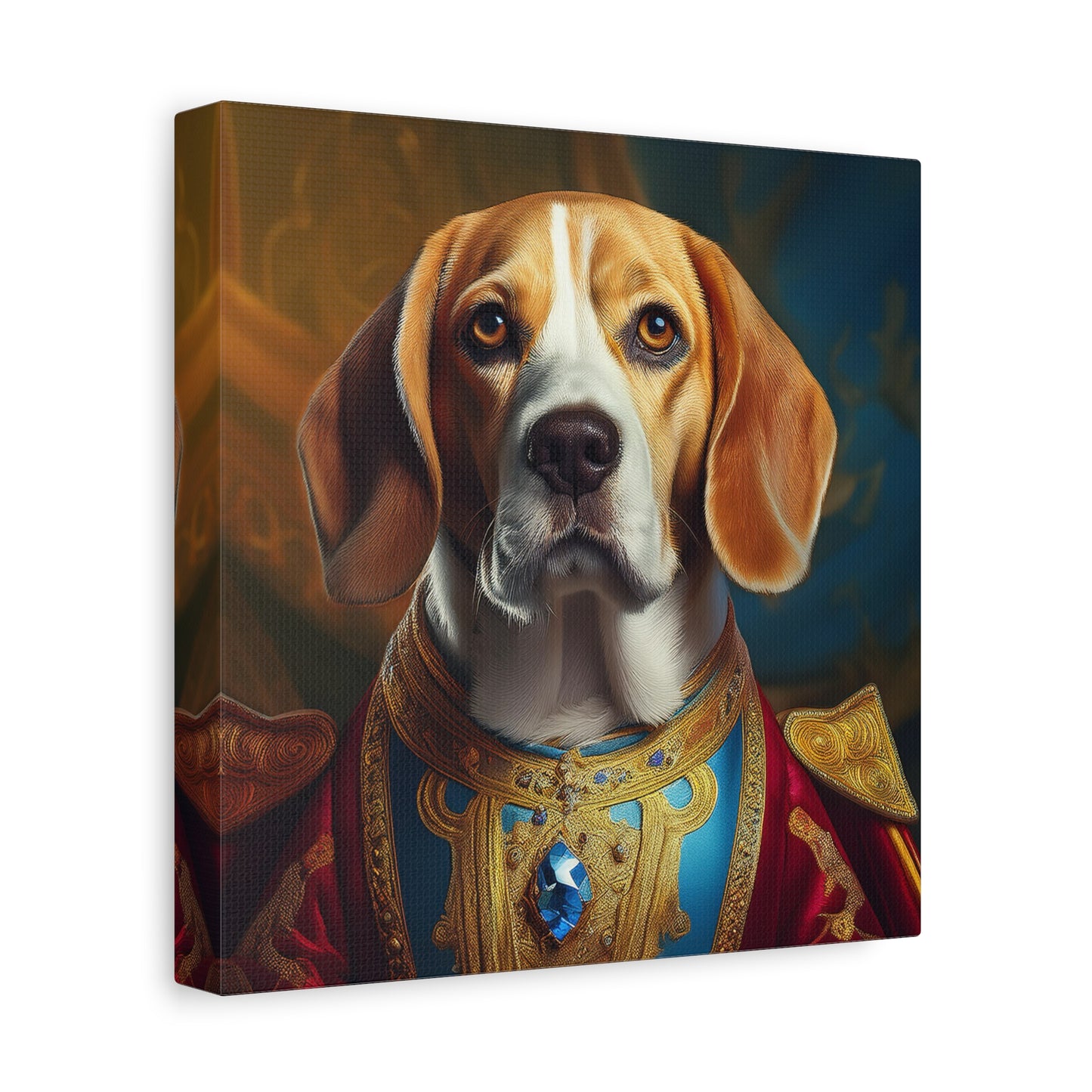 Beagle Renaissance Pet Dog Portrait - Canvas, wall art, wall print, dog portrait, dog art