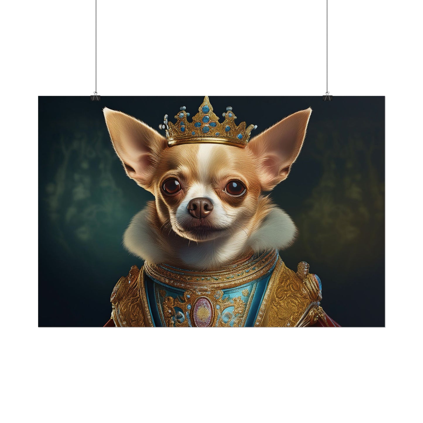 Chihuahua Dog Renaissance Pet Portrait Print | Wall print | Wall art