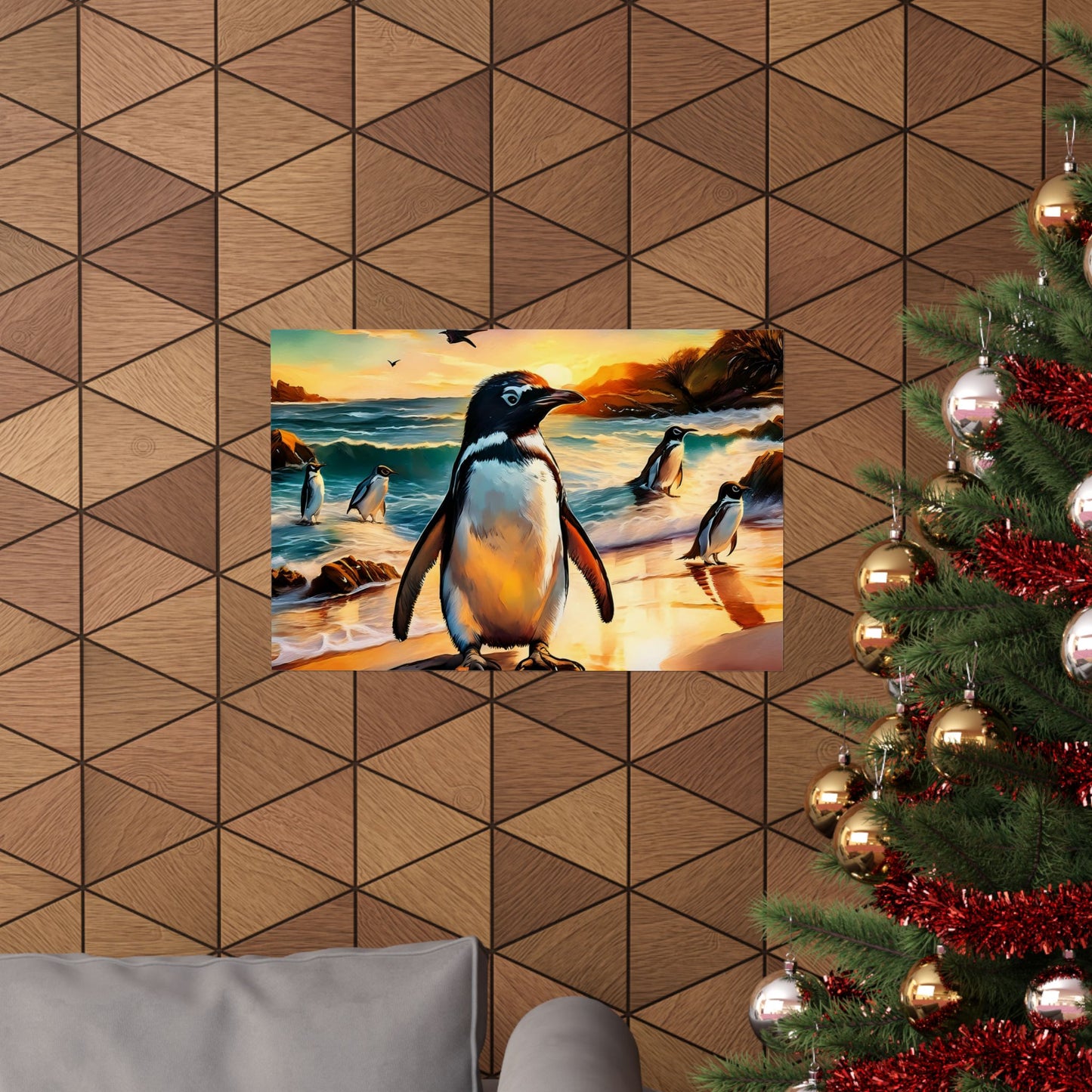 Phillip Island Little Penguins Australia Wall Art | Vibrant Wall Print | Unique Painting Print | Style 3 | Wall Art | Wall Print