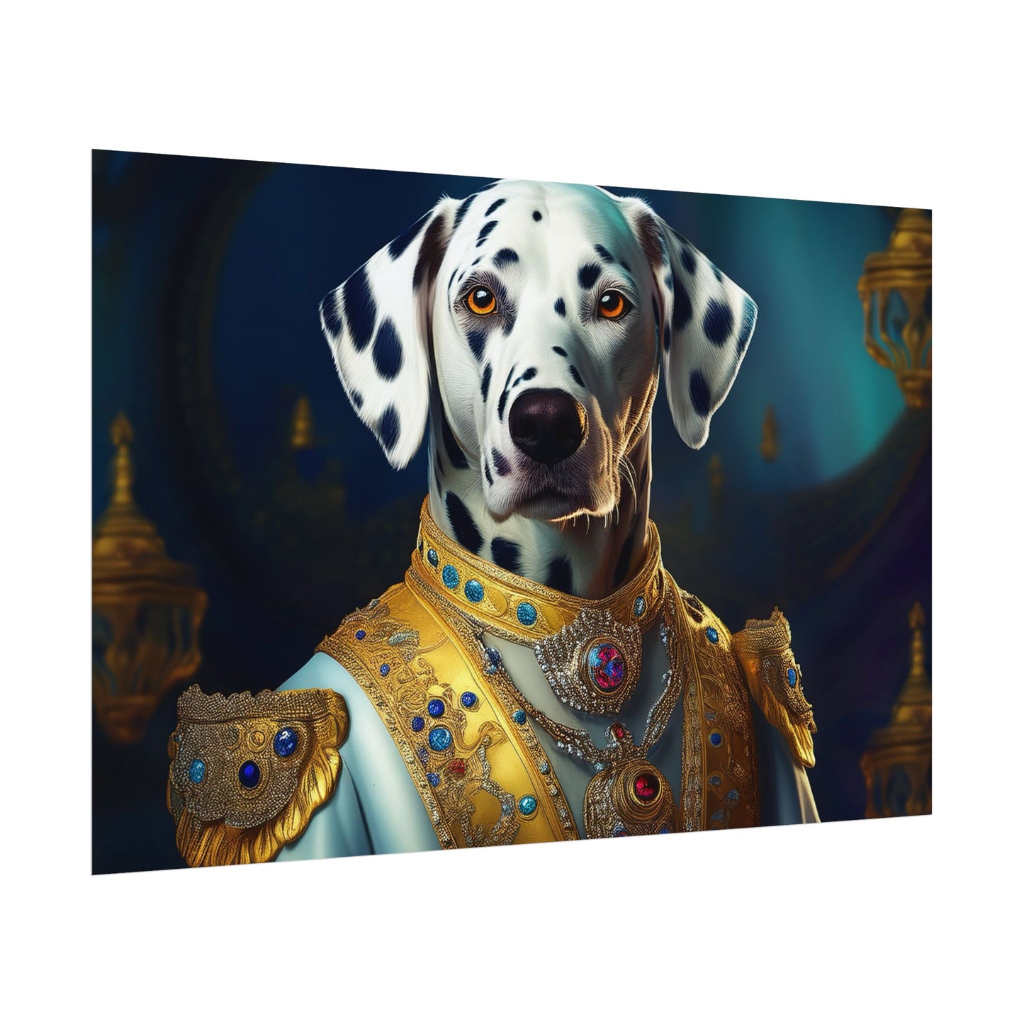 Dalmation Dog Renaissance Pet Portrait Wall Print | Art Print | Wall Art | Dog Art