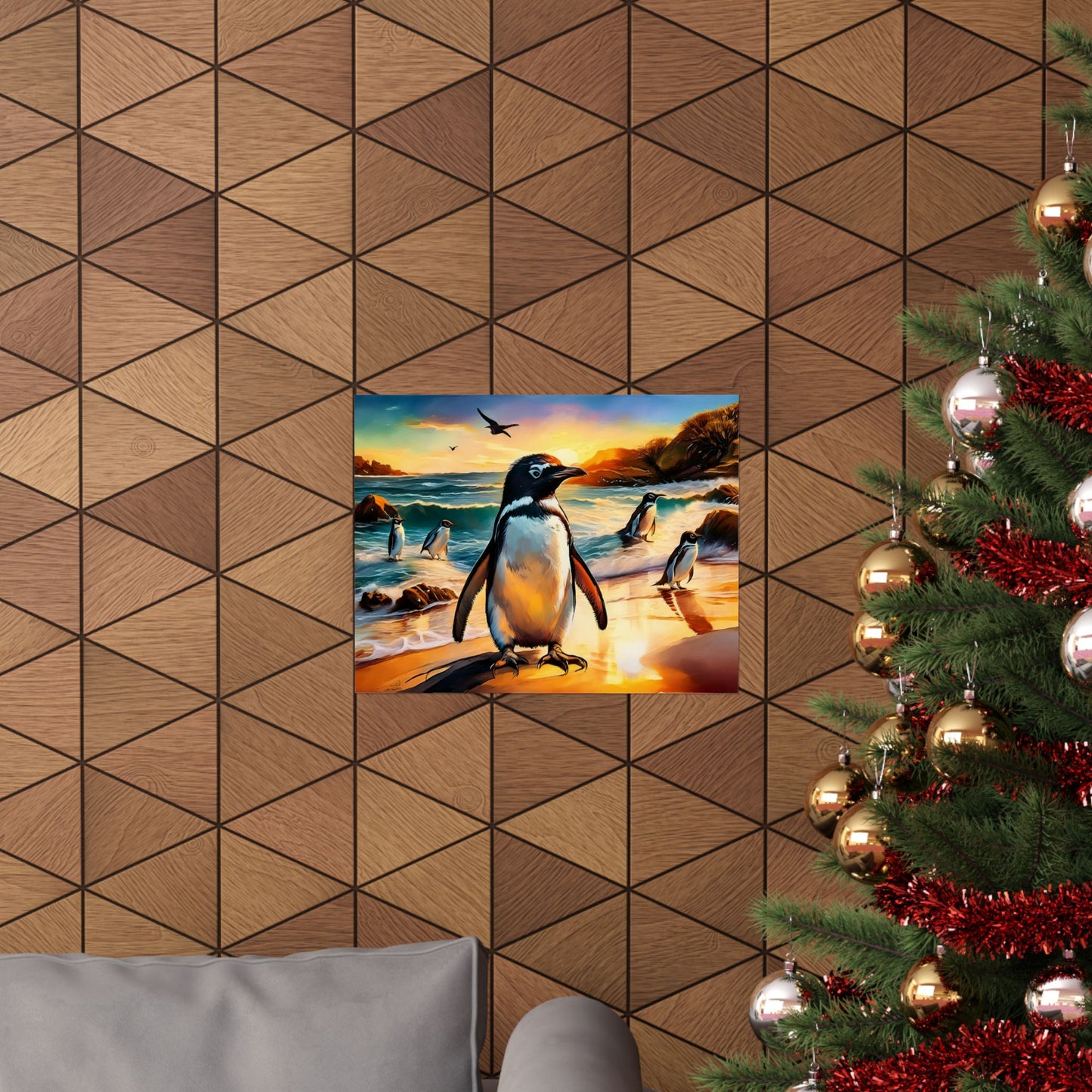 Phillip Island Little Penguins Australia Wall Art | Vibrant Wall Print | Unique Painting Print | Style 3 | Wall Art | Wall Print