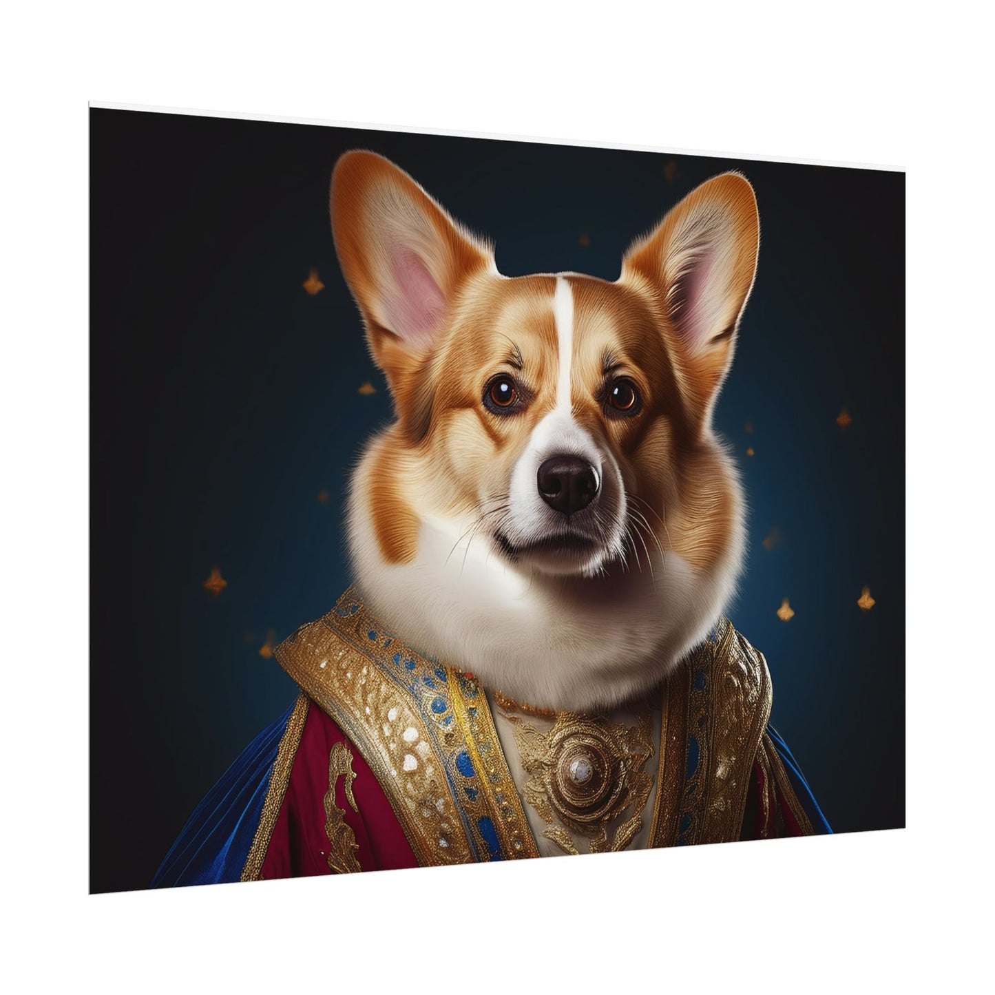 Pembroke Welsh Corgi Renaissance Pet Portrait Print | Wall Art | Wall Print | Dog Art