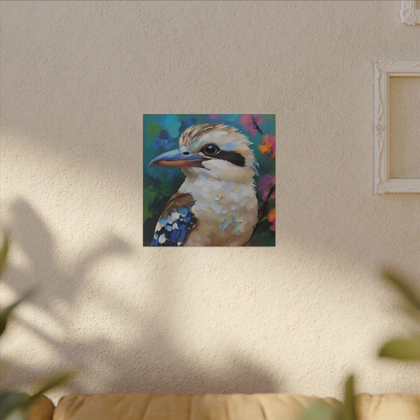 Vibrant Kookaburra Australia Bird Canvas Print, Nature Lover Gift, Wall Print, Australia Art, Bird Art