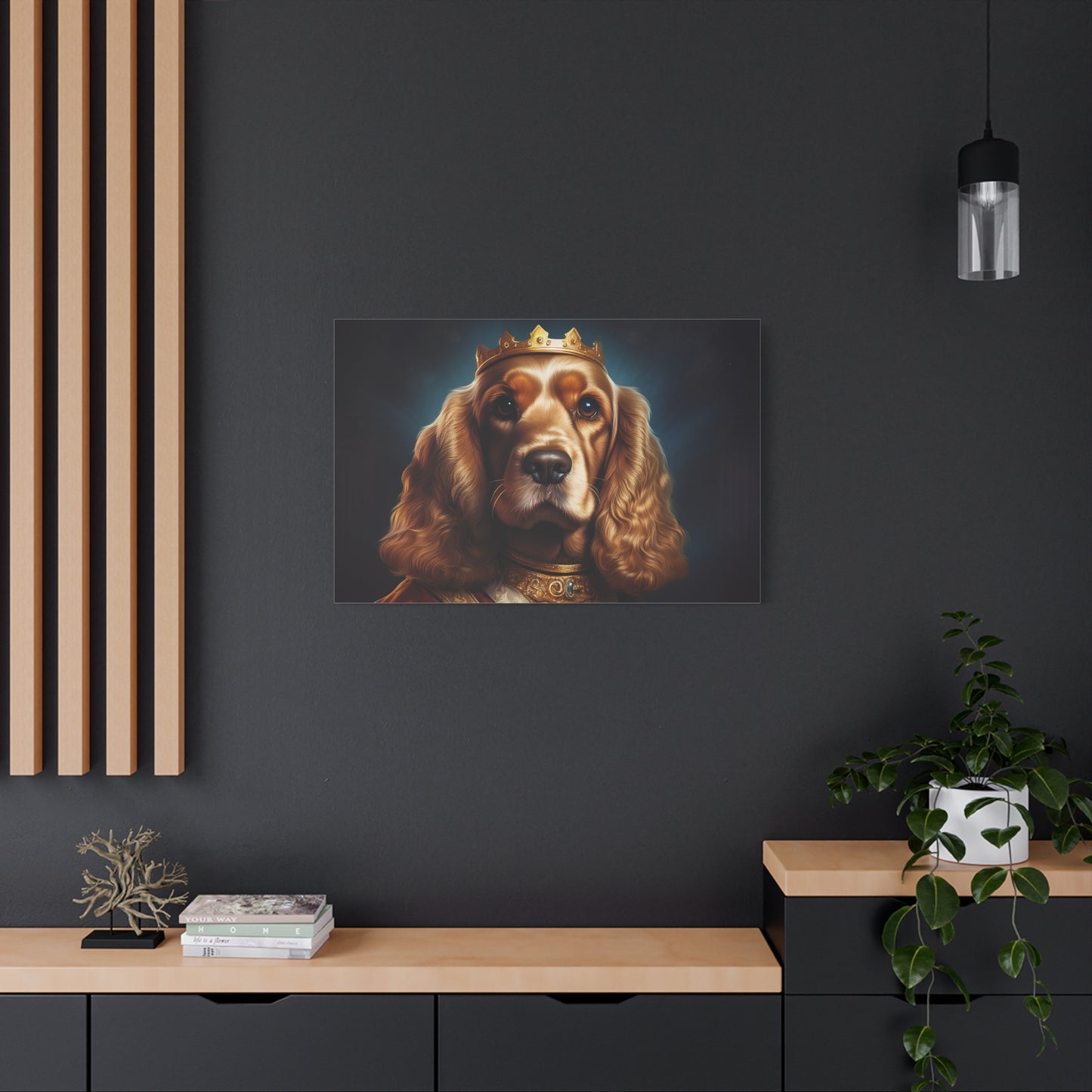 Cocker Spaniel Renaissance Pet Portrait on Canvas | Wall art | wall print