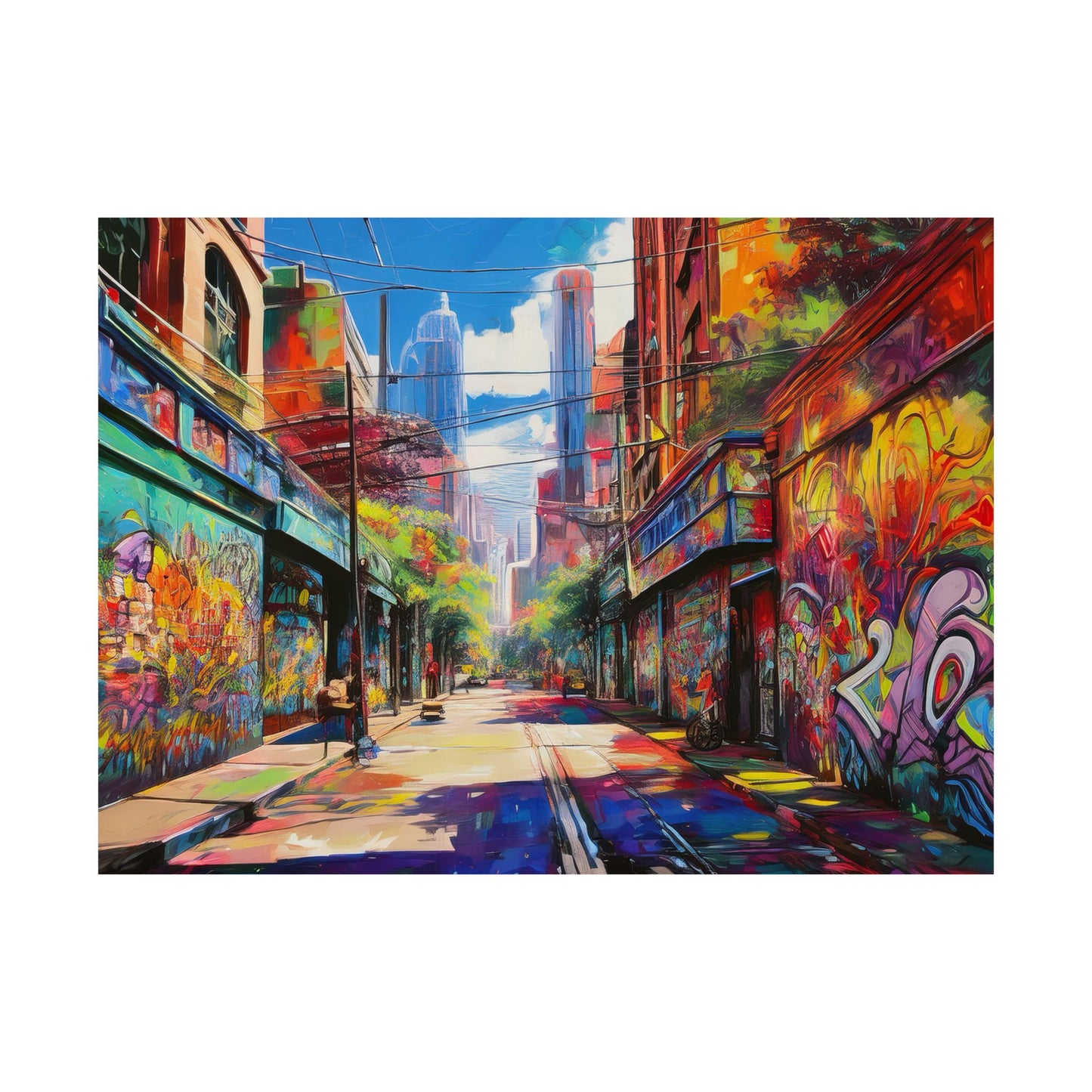 Melbourne Street Graffiti Australia Print | Style 2 | Wall Art | Wall Print