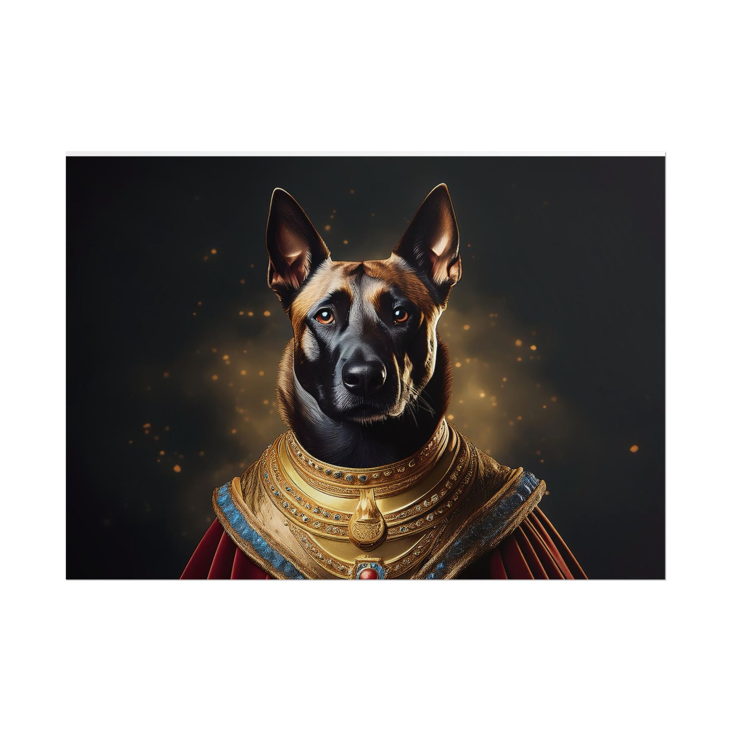 Belgian Malinois Renaissance Dog Portrait Wall Print, Art Print, Art Print, Animal Lover Home Decor, Dog Wall Art, wall art