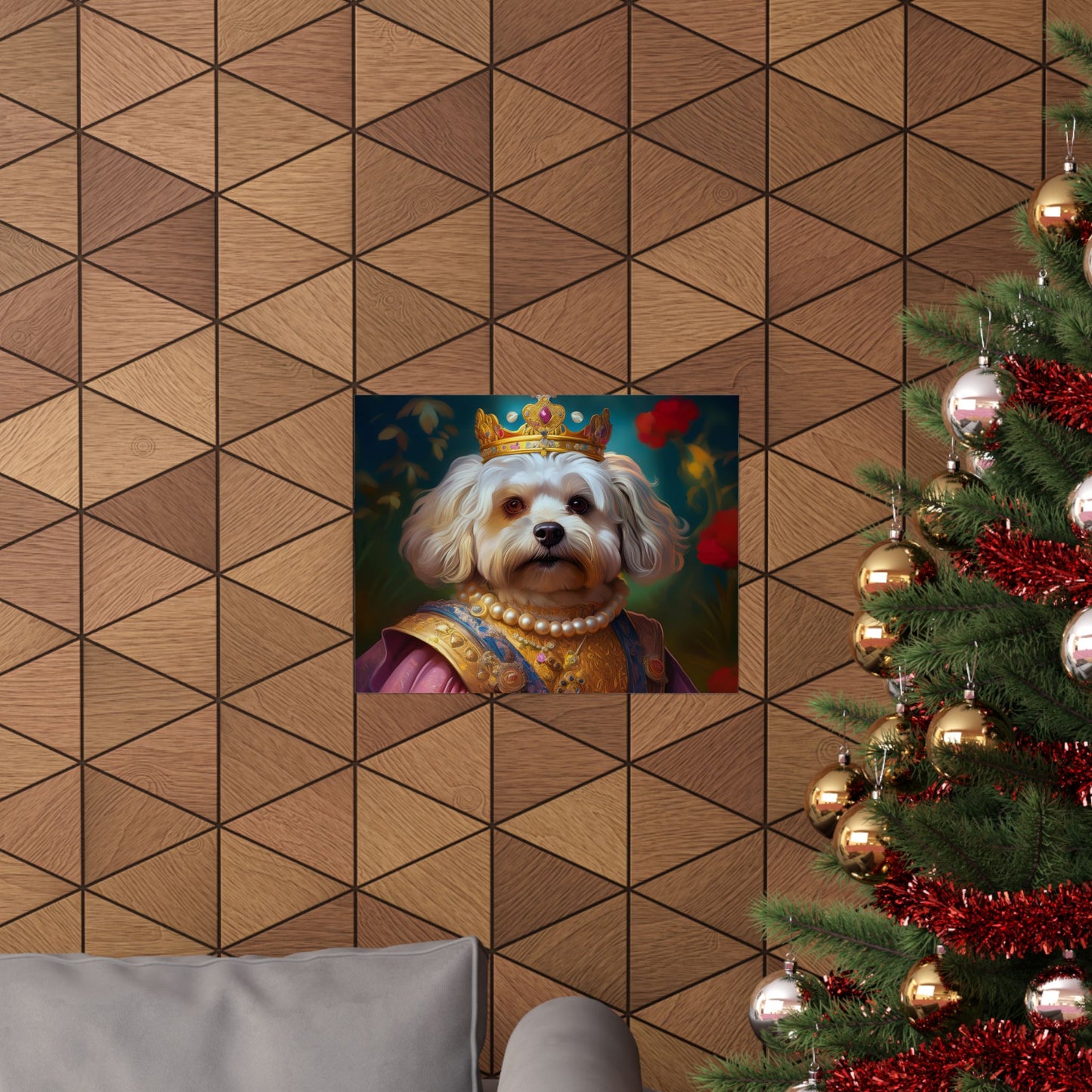 Havanese Dog Renaissance Pet Portrait Print, Wall print, wall art, Animal Lover Home Decor, Dog Wall Art