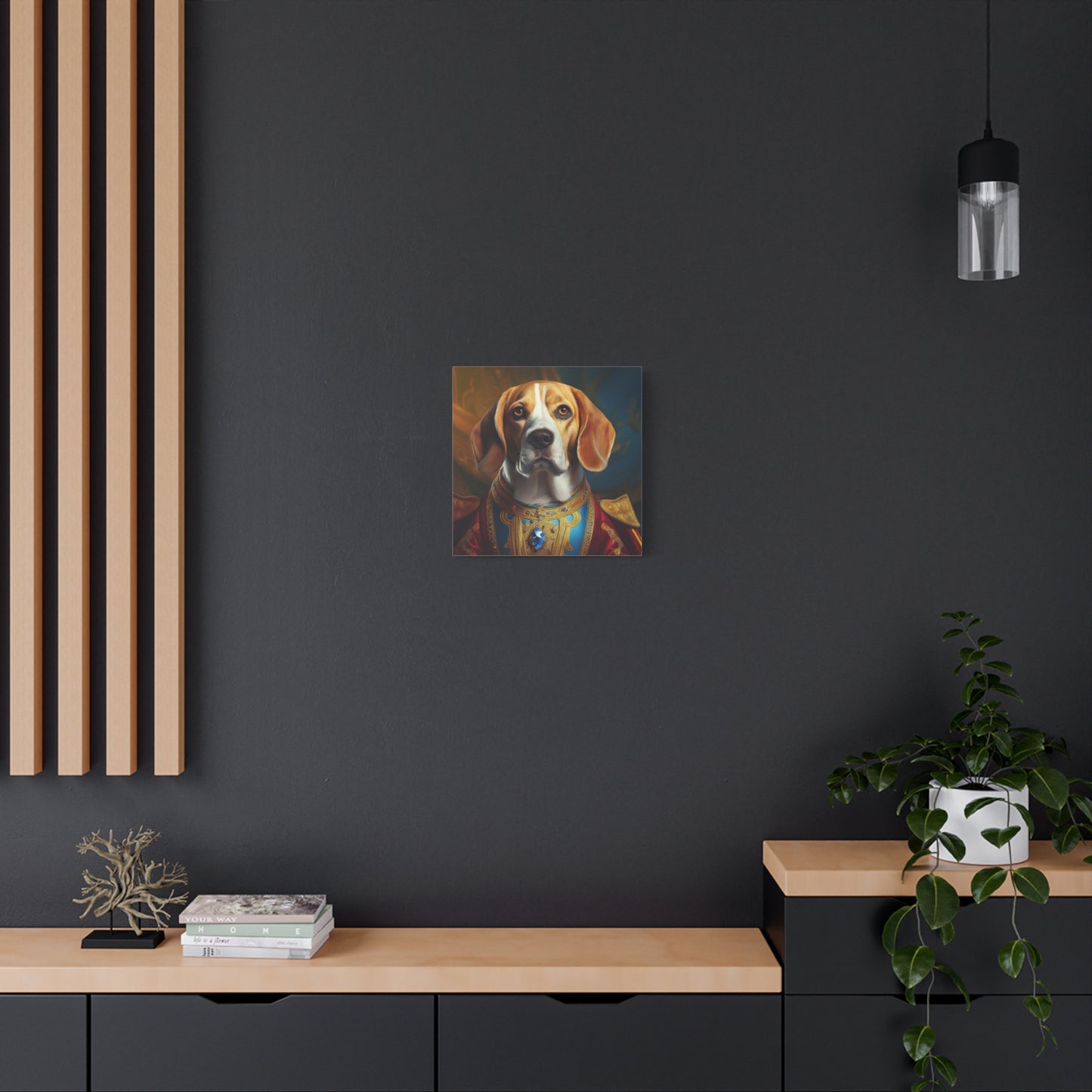 Beagle Renaissance Pet Dog Portrait - Canvas, wall art, wall print, dog portrait, dog art