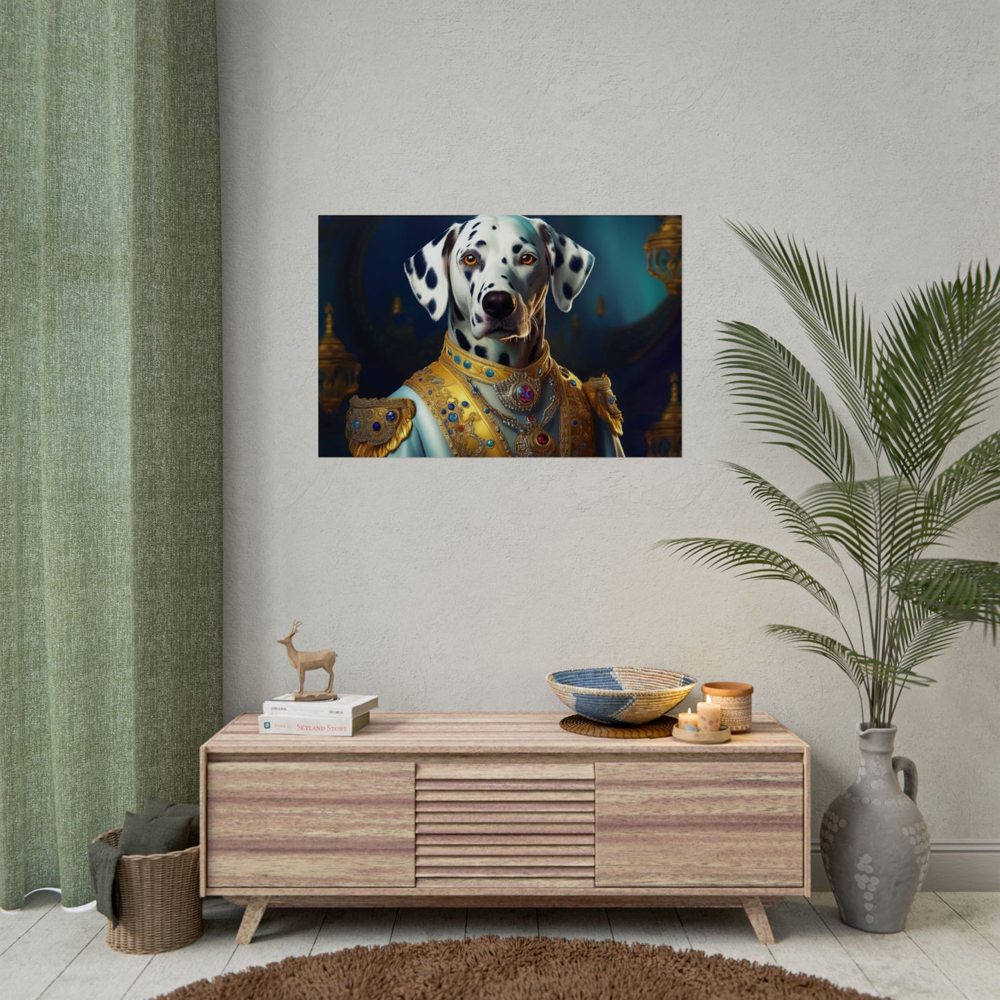 Dalmation Dog Renaissance Pet Portrait Wall Print | Art Print | Wall Art | Dog Art