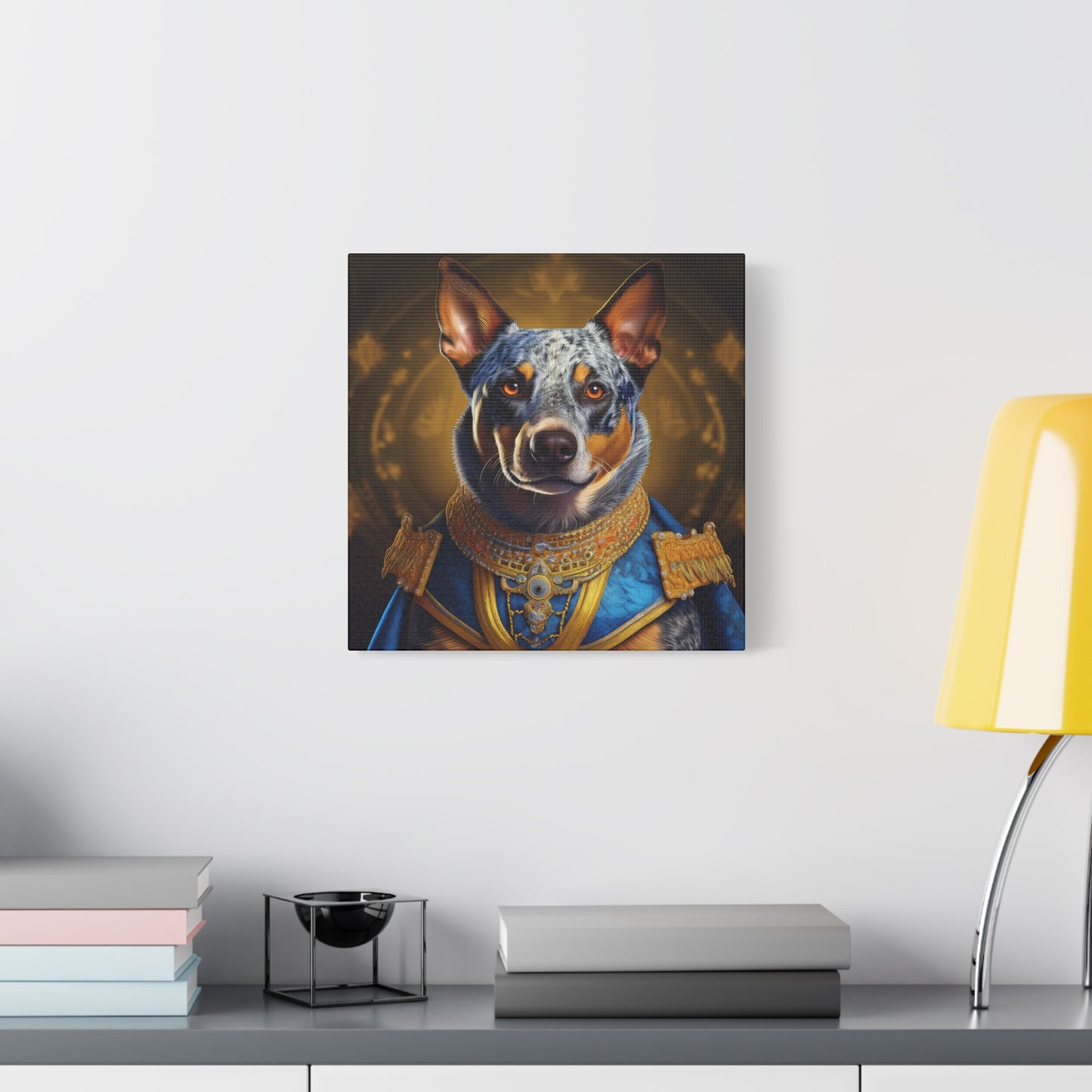Australian Cattle Dog Renaissance Pet Portrait on Canvas | wall art | wall print